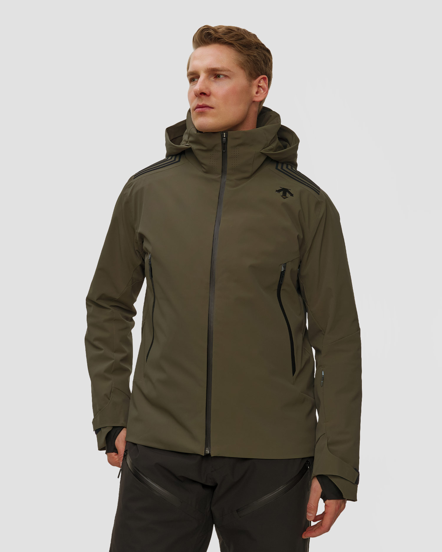 Kurtka narciarska męska Descente Finder zielony, Kolor/Wzór: Zielony