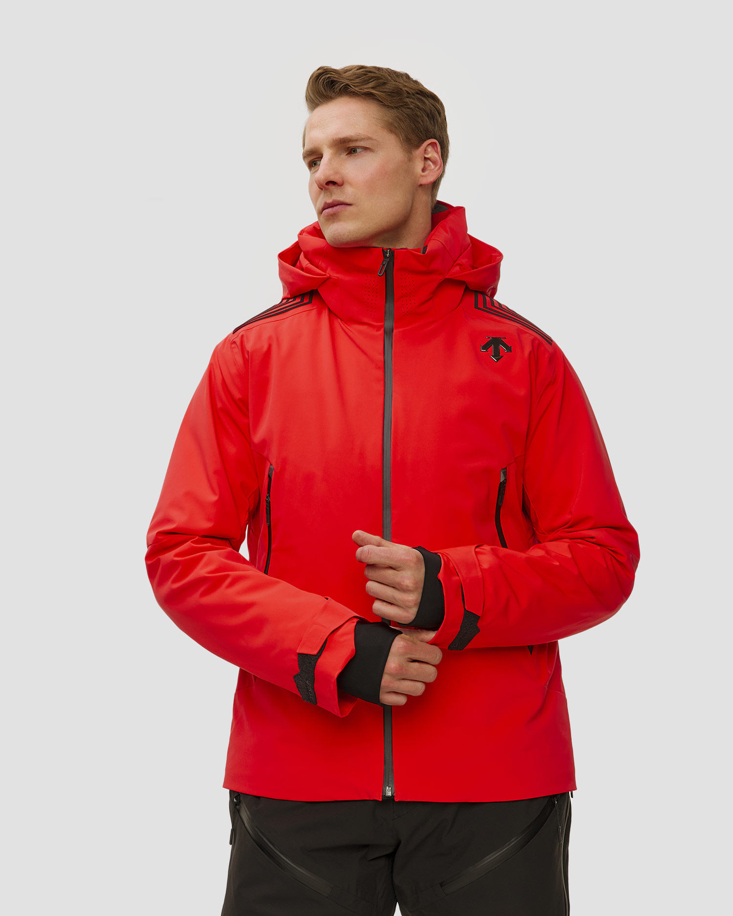 Kurtka narciarska męska Descente Finder czerwony