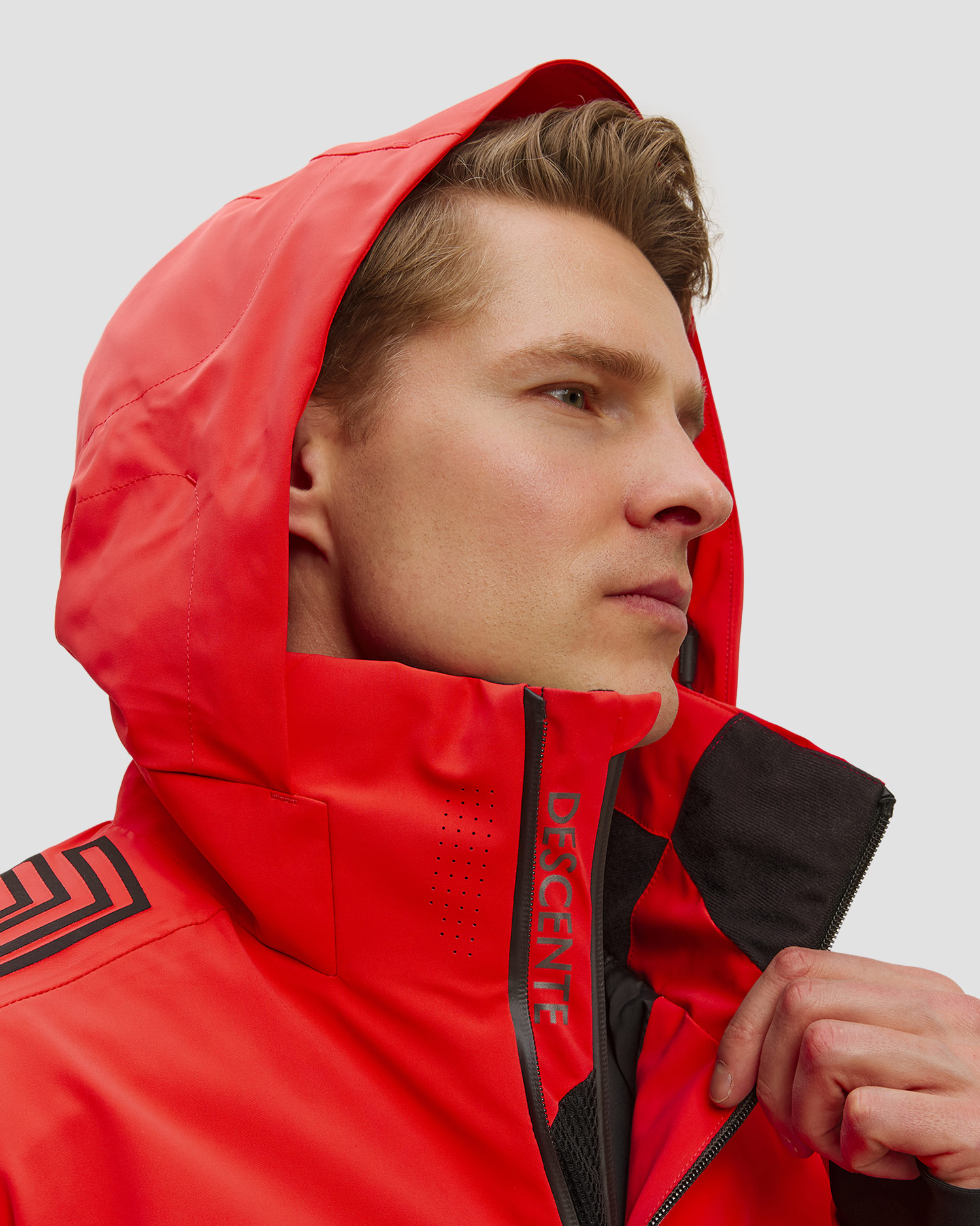 Kurtka narciarska męska Descente Finder czerwony