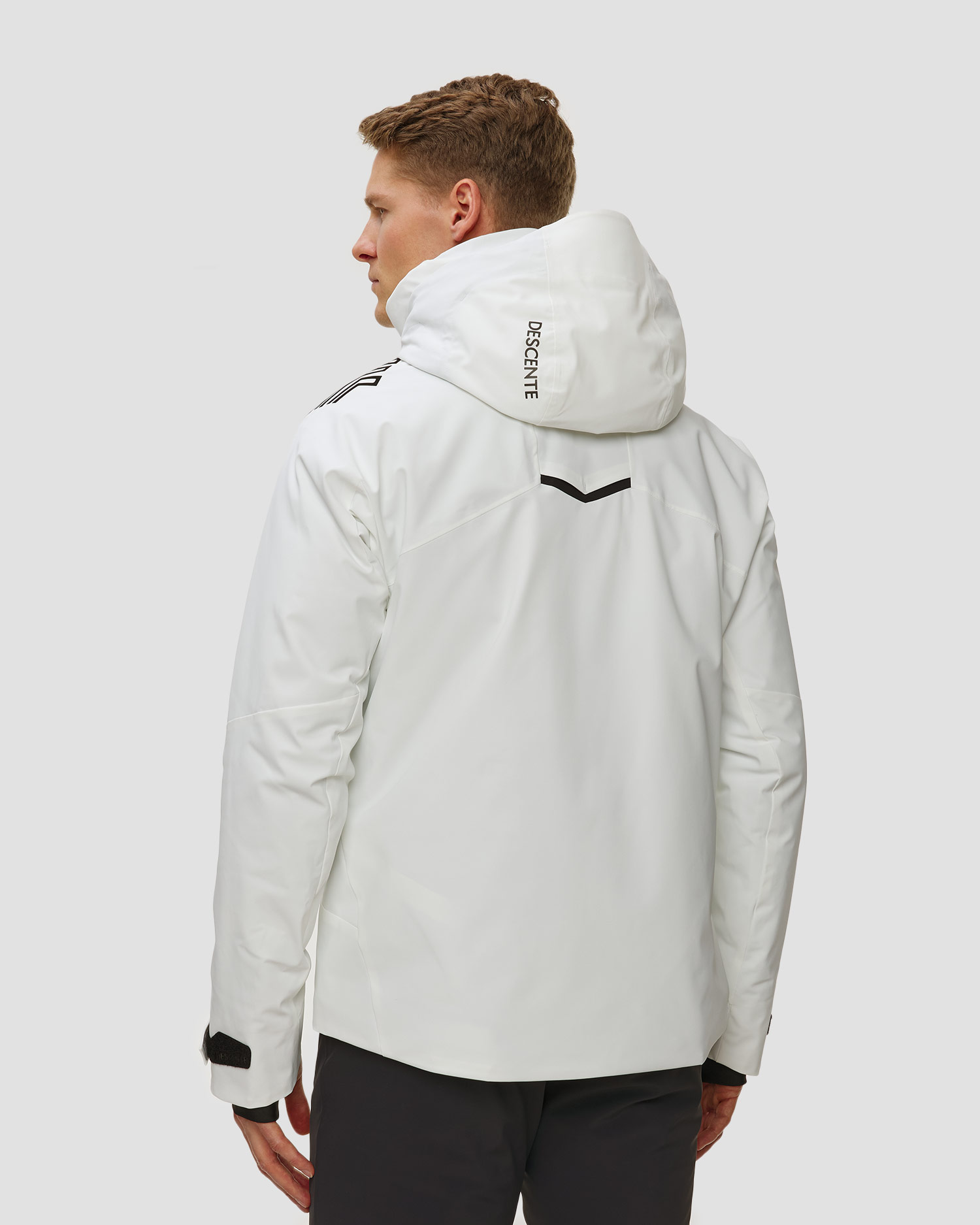 Giacca da sci da uomo Descente Finder bianca