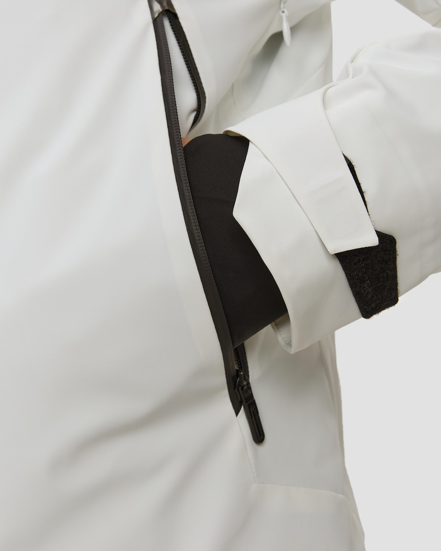 Giacca da sci da uomo Descente Finder bianca