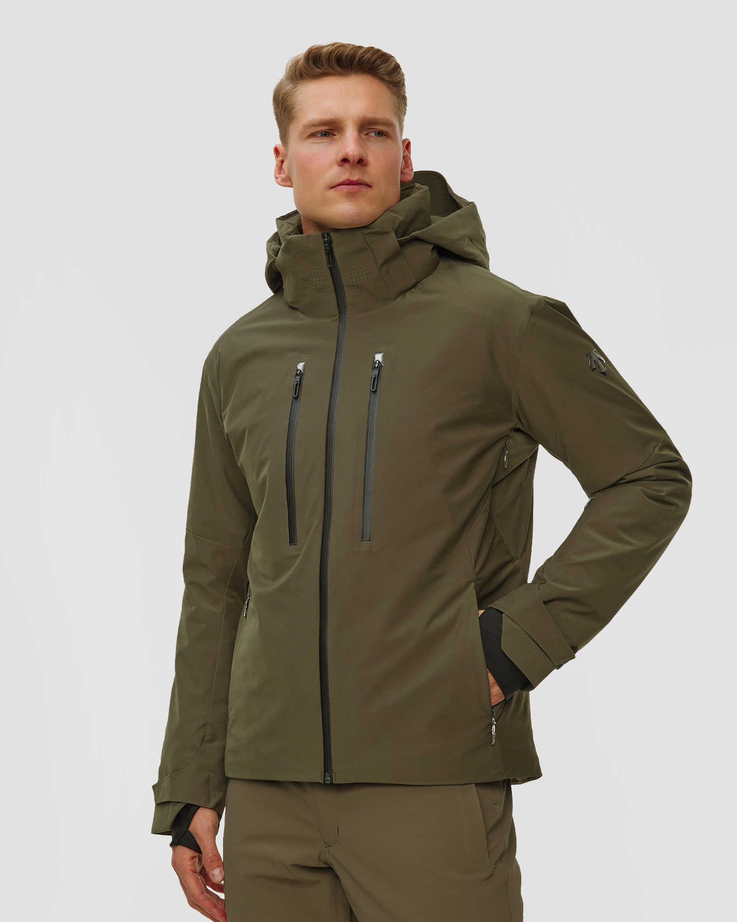 Kurtka narciarska męska Descente Stream zielona, Kolor/Wzór: Zielony