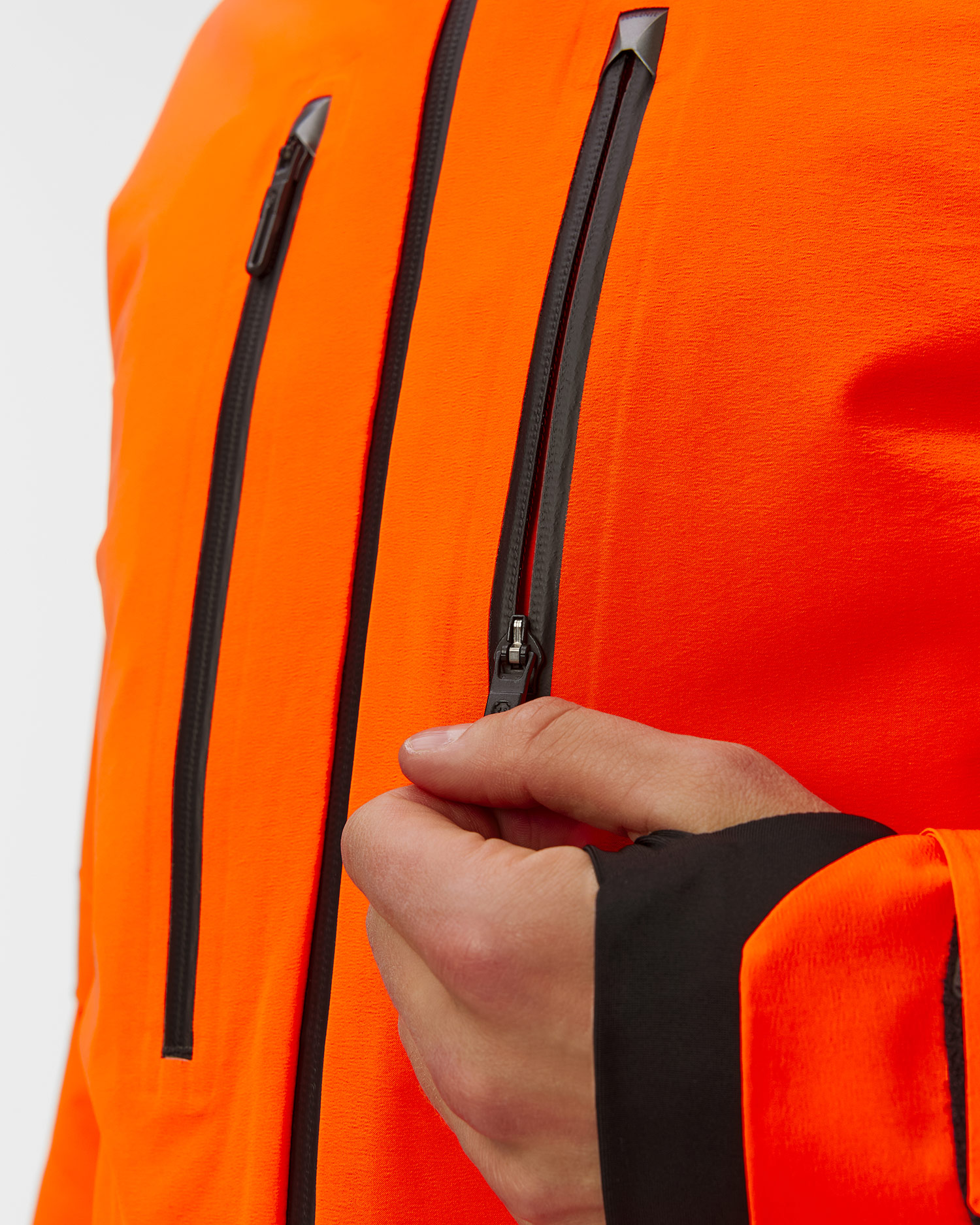 Kurtka narciarska męska Descente Stream pomarańczowa