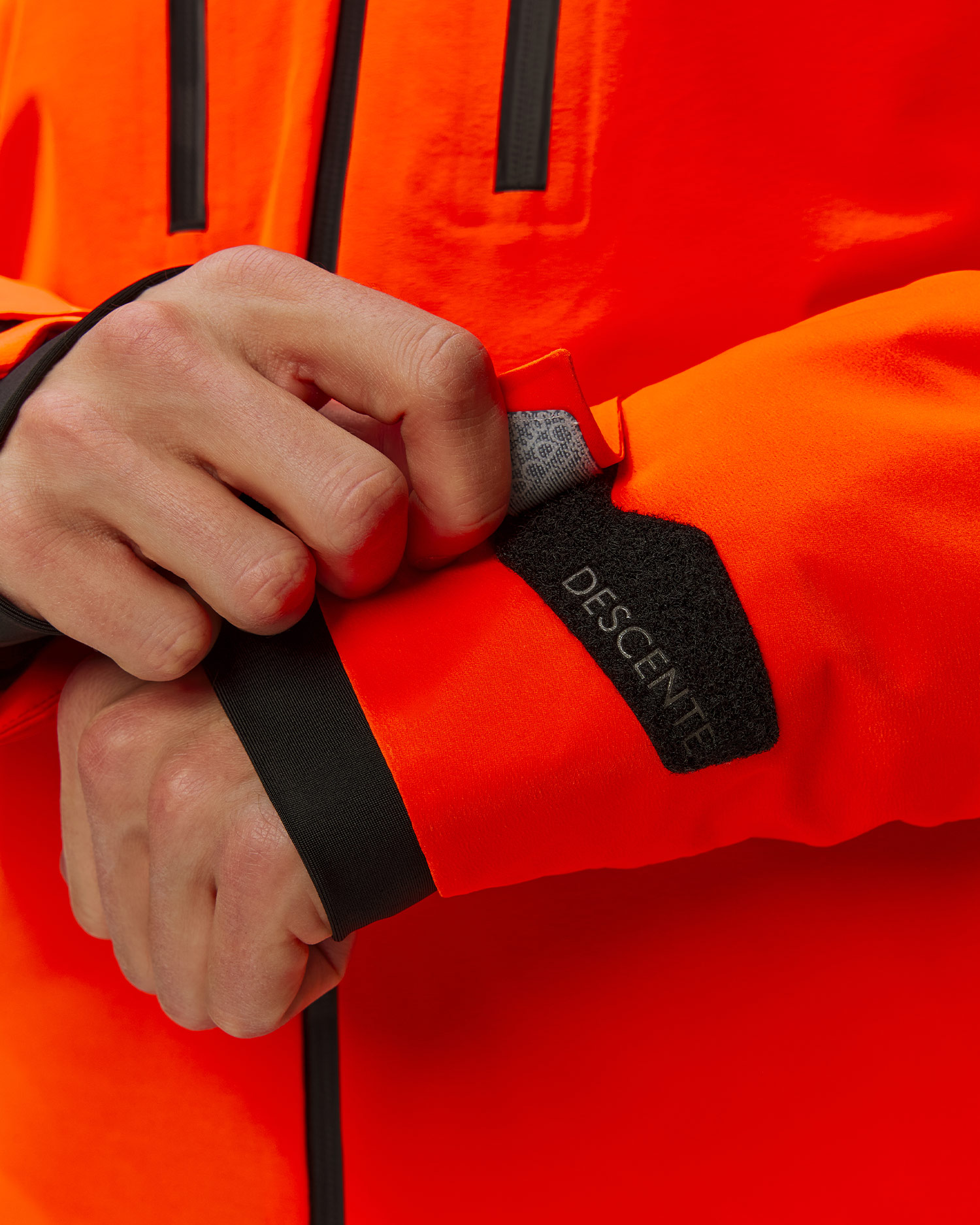 Kurtka narciarska męska Descente Stream pomarańczowa