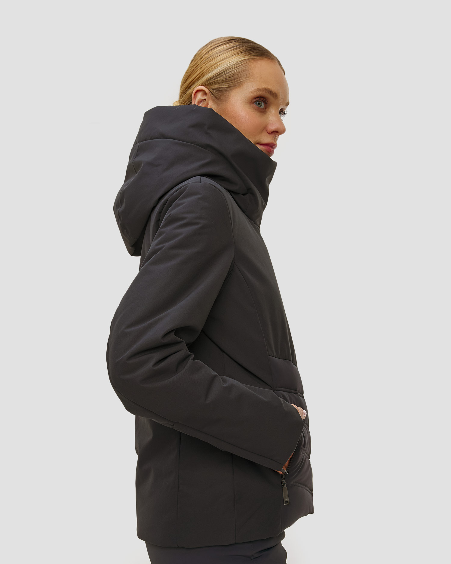 Kurtka narciarska damska Descente Puff Jacket czarna