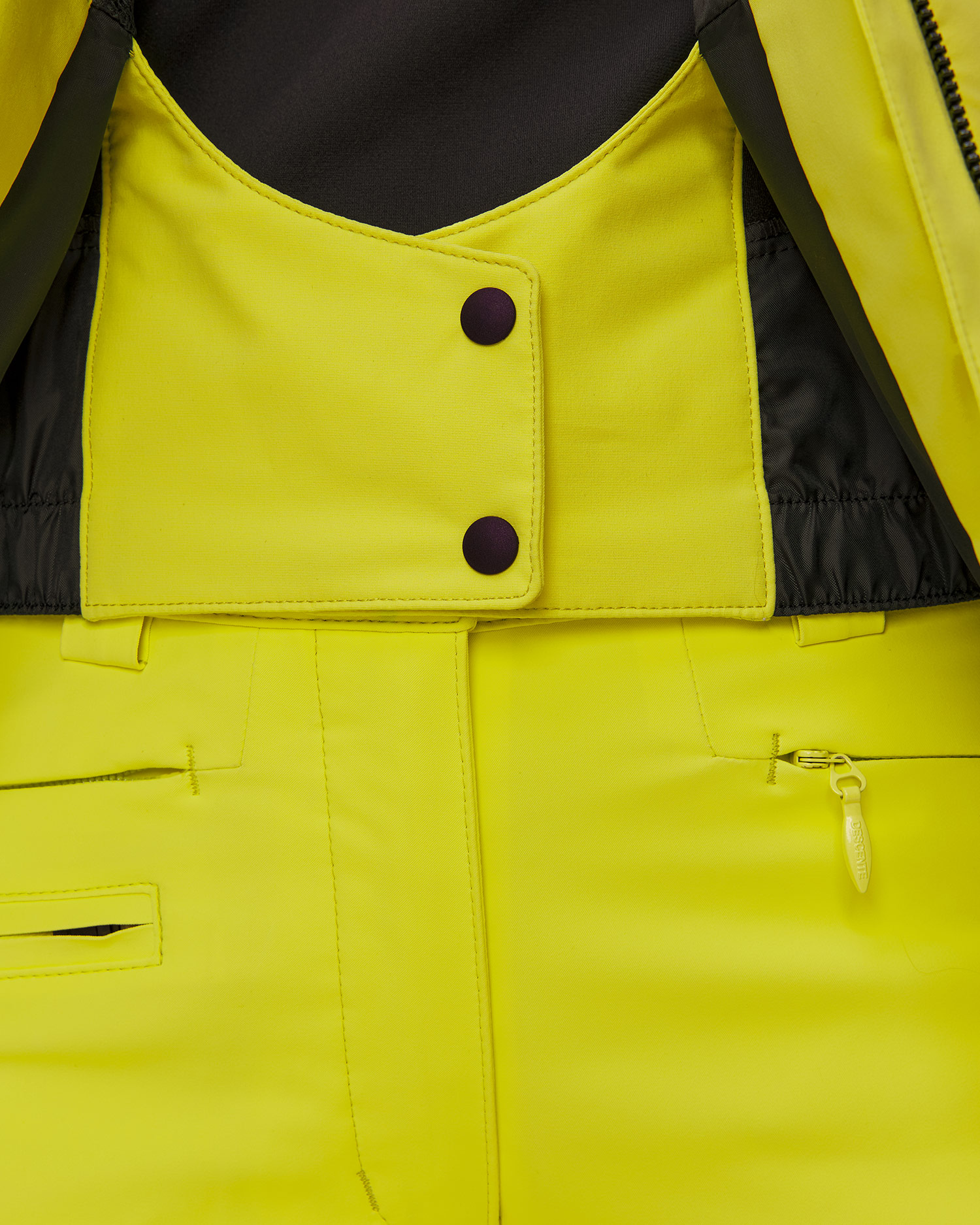 Kurtka narciarska damska Descente Puff Jacket żółta