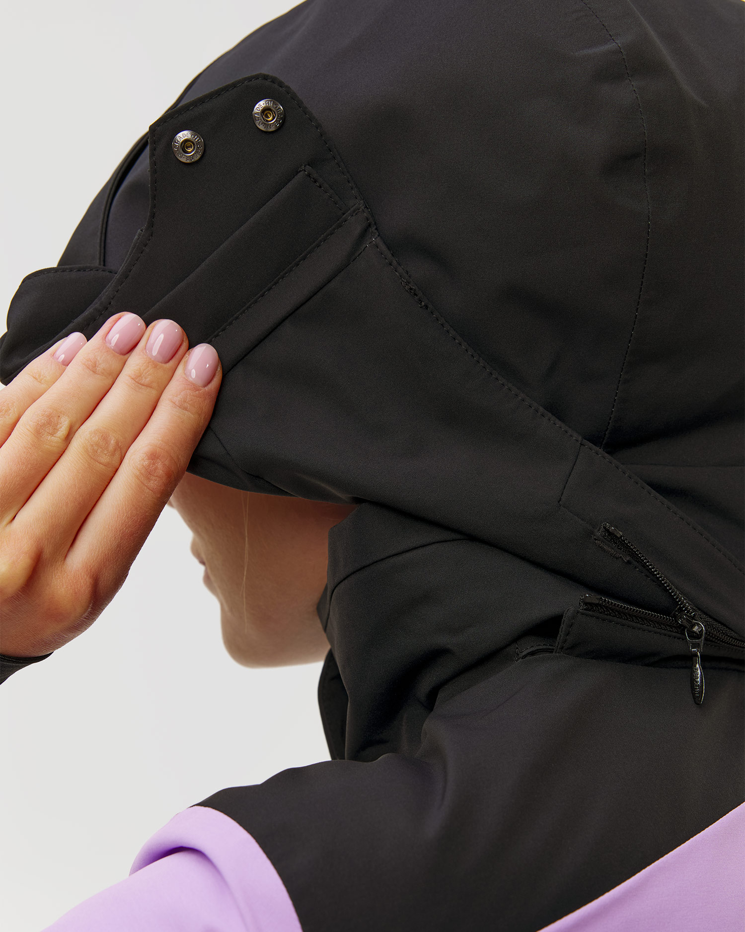 Kurtka narciarska damska Descente Insulated Jacket fioletowo-czarna