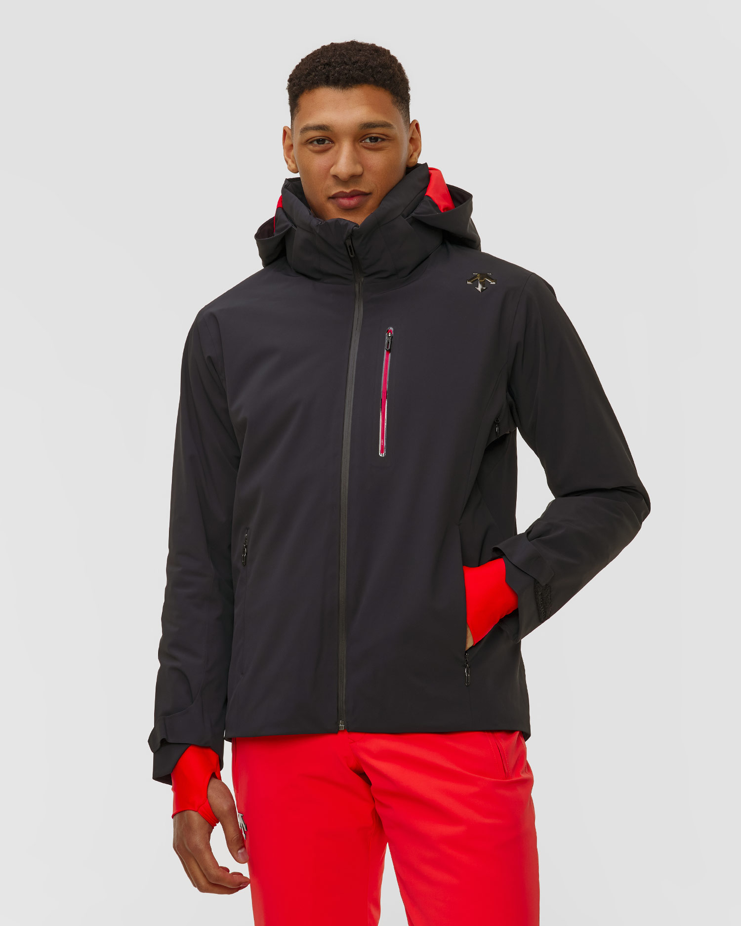 Giacca da sci da uomo Descente Josh, Colore/Disegno: Czarny