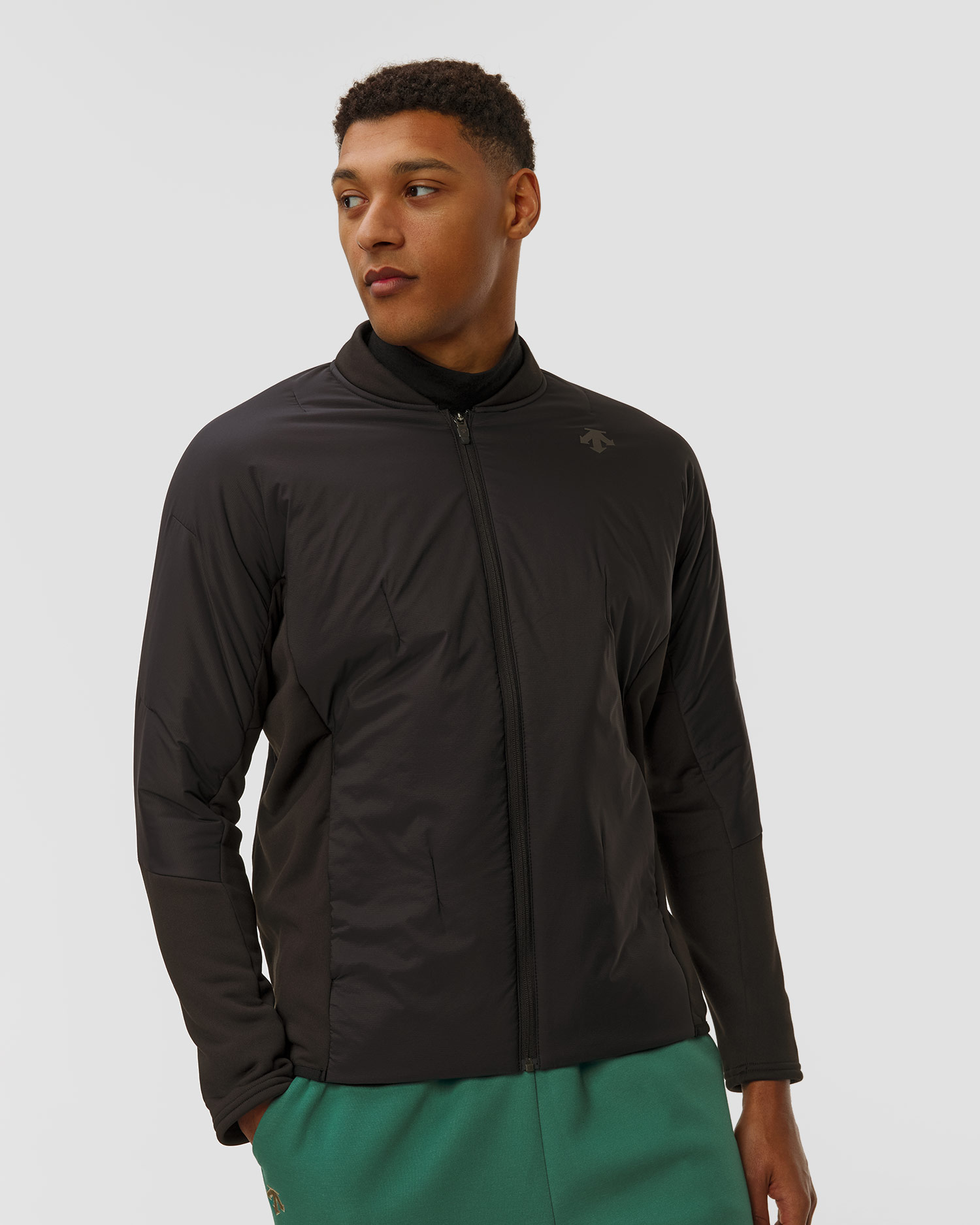 Bluza techniczna męska Descente Stretch Light Puff Midlayer czarna