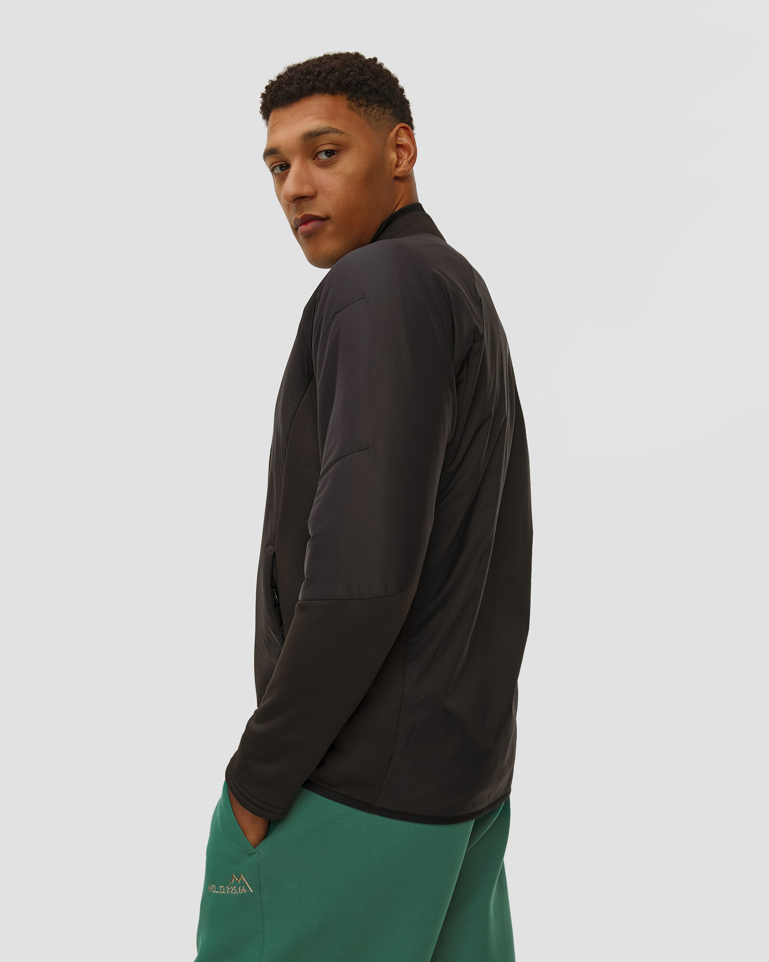 Bluza techniczna męska Descente Stretch Light Puff Midlayer czarna