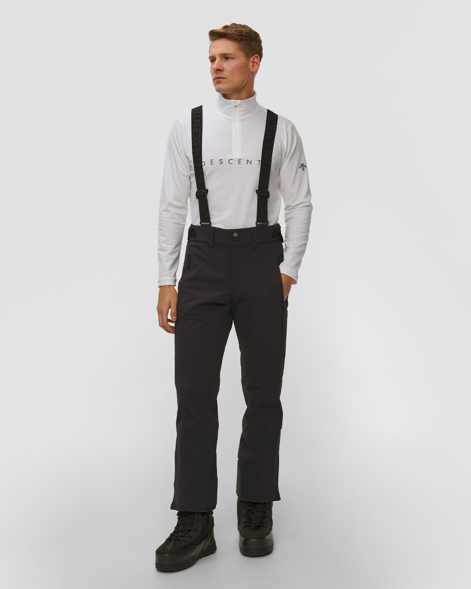 Pantaloni da sci da uomo Descente Swiss Pants, Colore/Disegno: Czarny