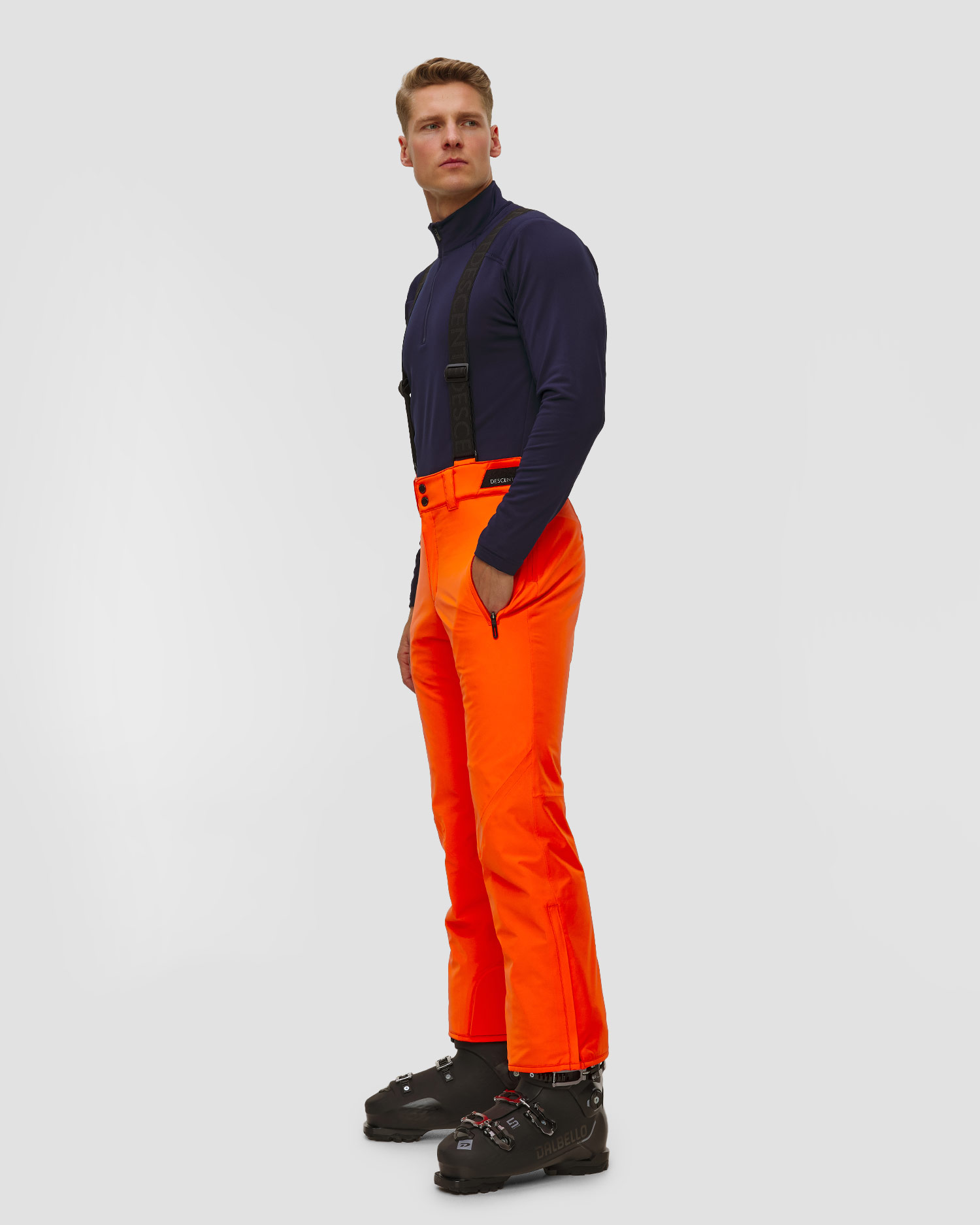 Pánske lyžiarske nohavice Descente Smooth Pants oranžové