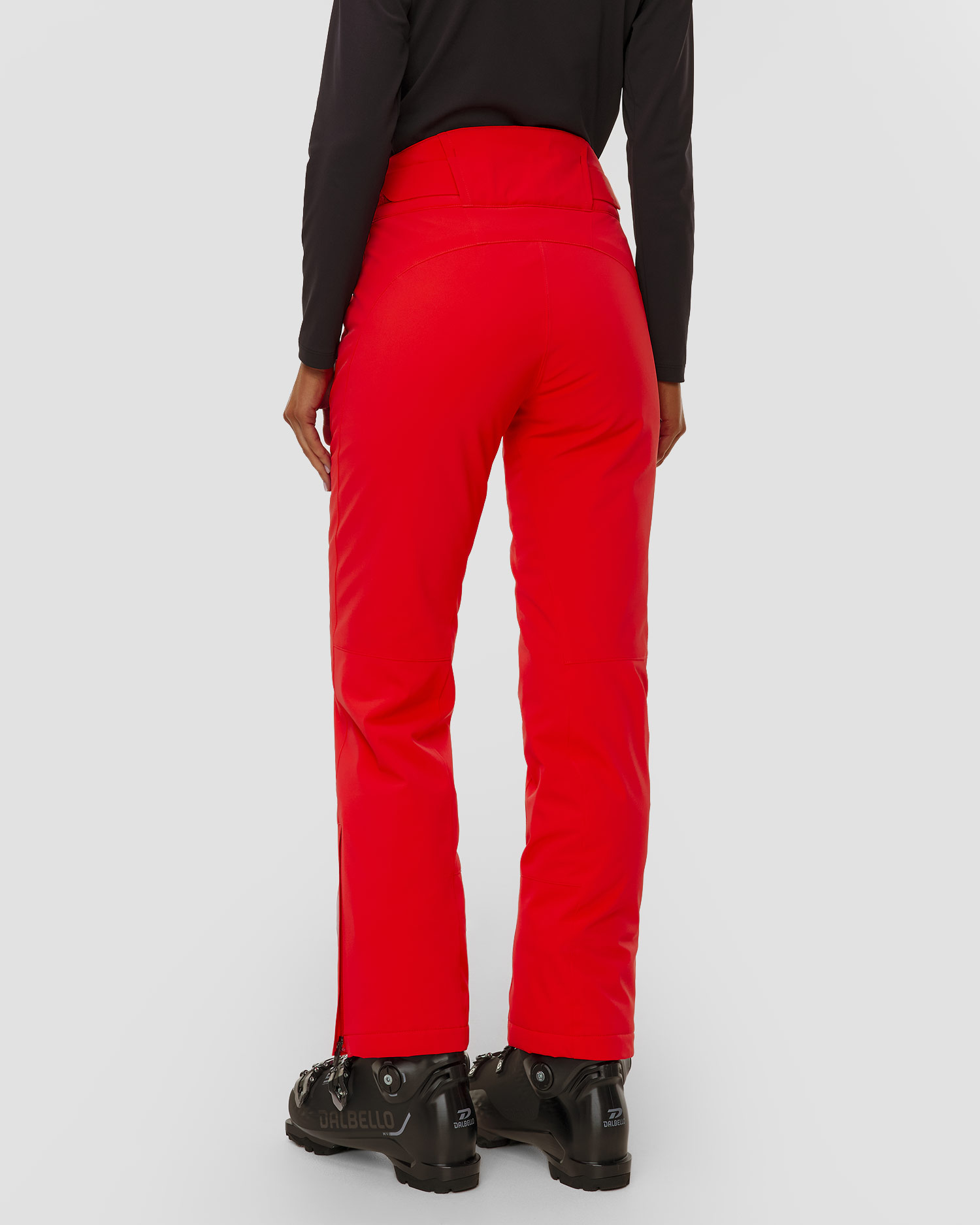 Spodnie narciarskie z wysokim stanem damskie Descente Insulated Pants czerwone