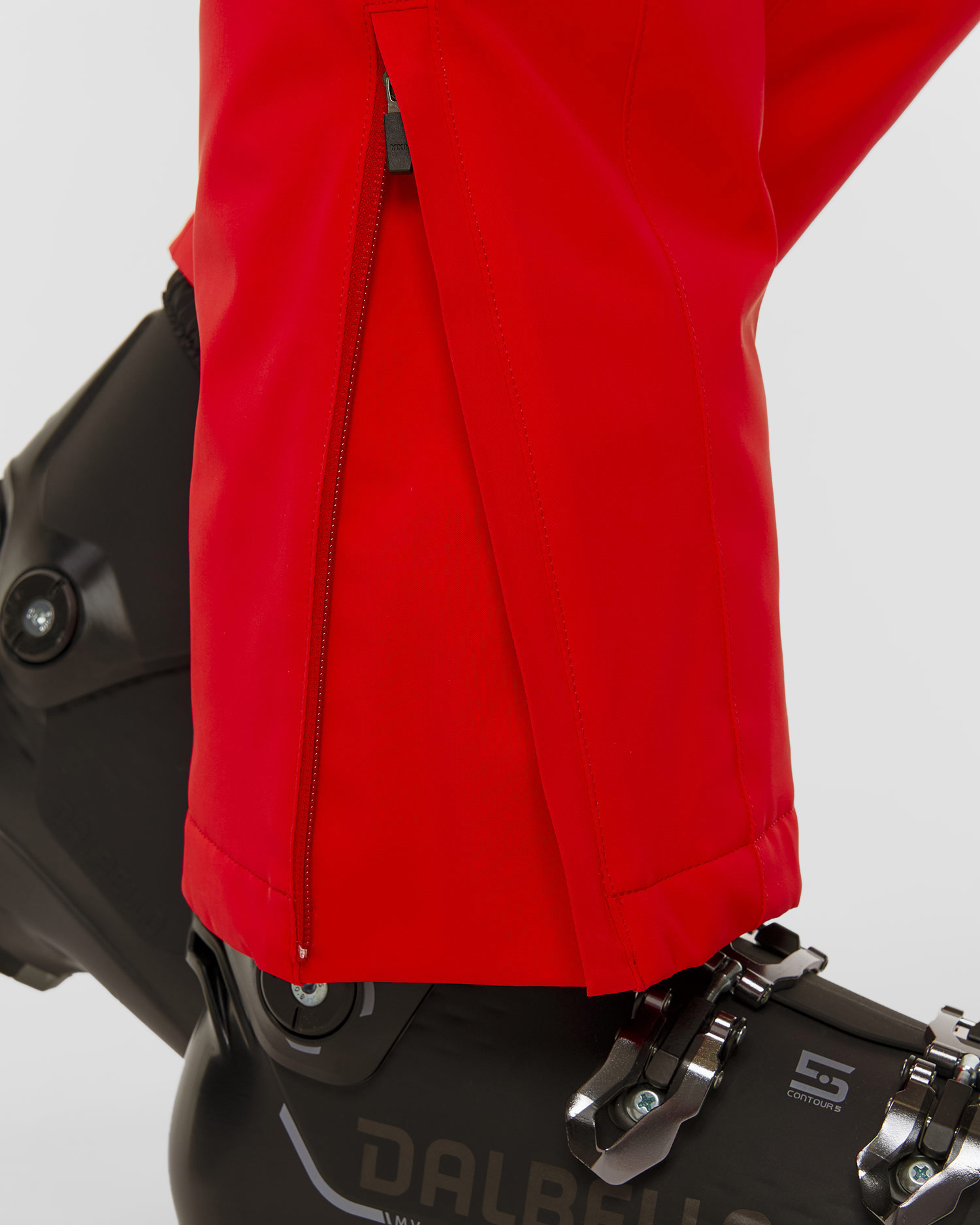 Spodnie narciarskie z wysokim stanem damskie Descente Insulated Pants czerwone