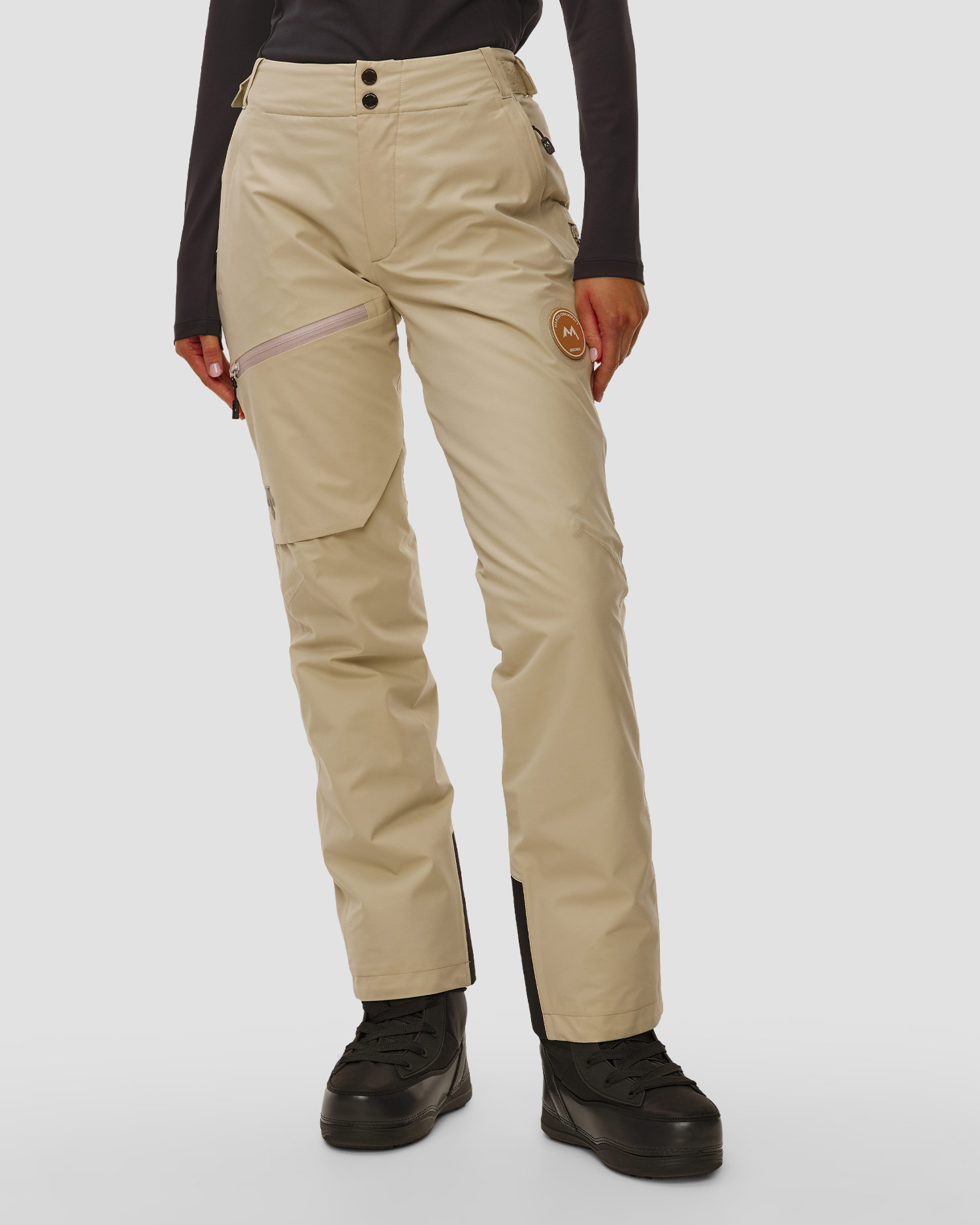 Spodnie narciarskie damskie Descente Ski Pants beżowe