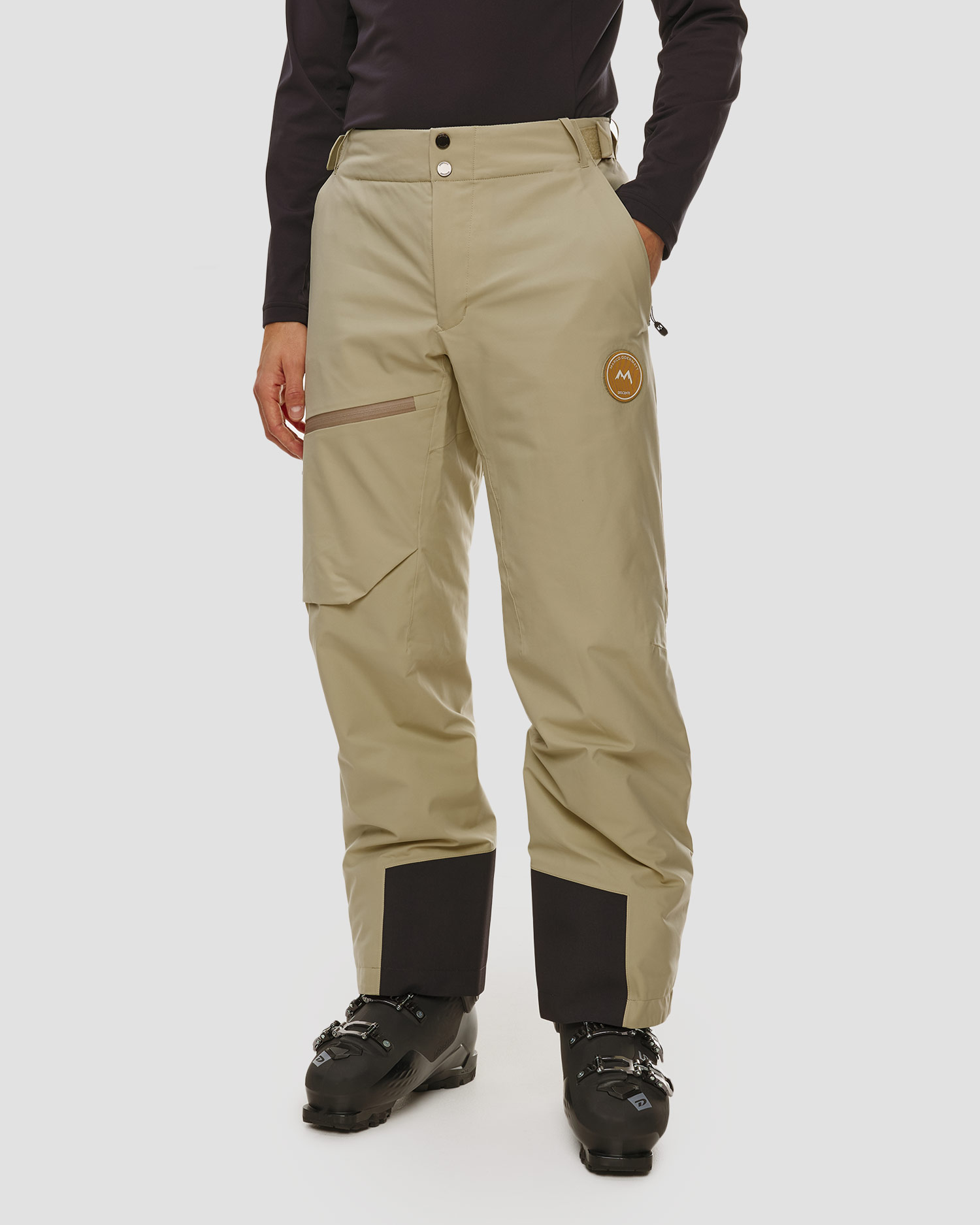 Pantaloni da sci da uomo Descente x Marco Odermatt Light Insulated Pants, Colore/Disegno: Beżowy