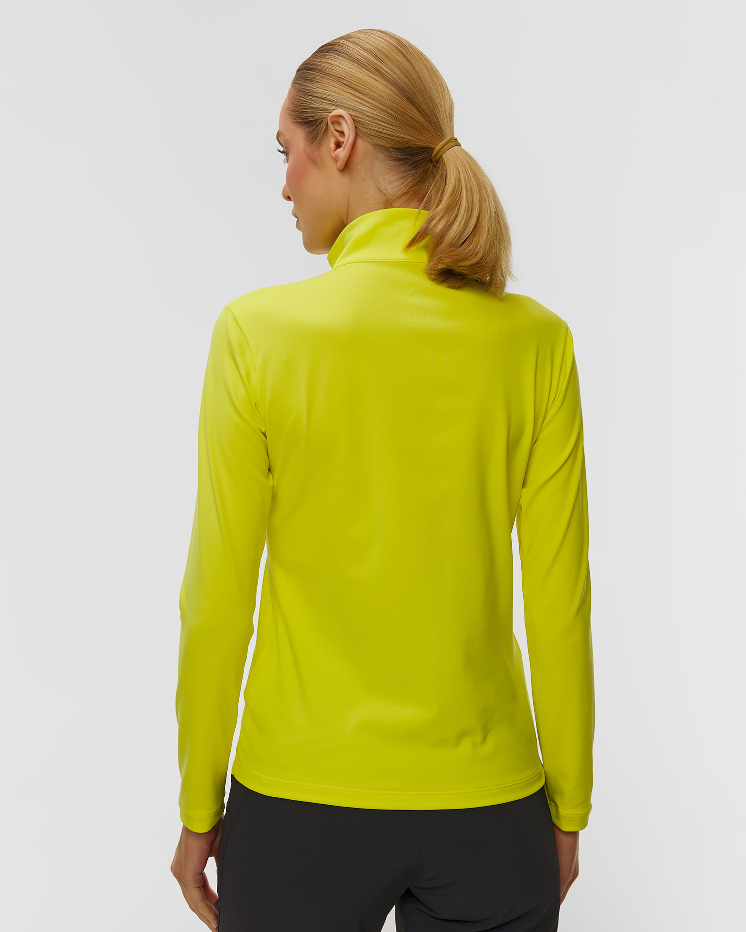 Women's ski turtleneck Descente Chest Logo T-Neck yellow