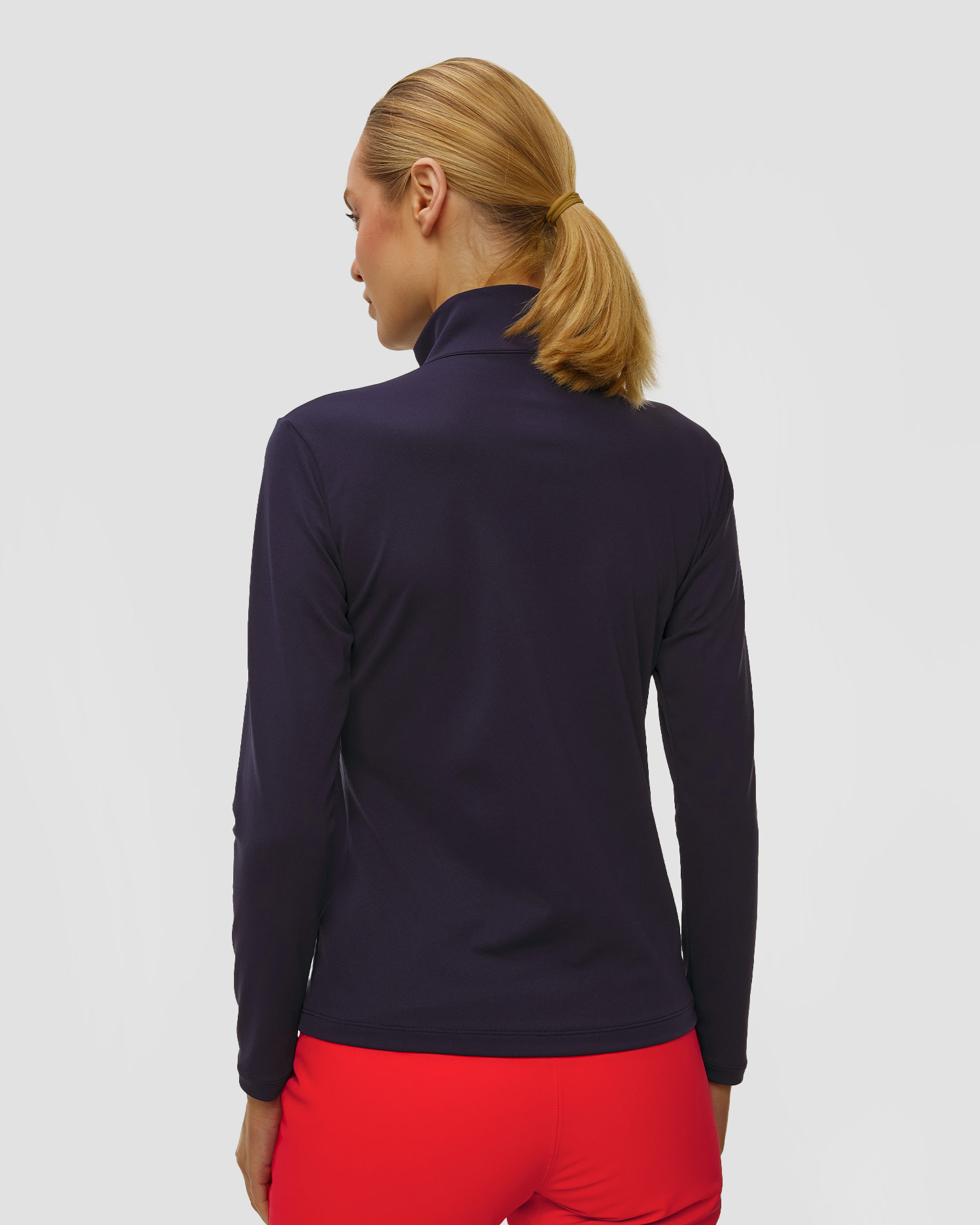 Women's ski turtleneck Descente Chest Logo T-Neck navy blue