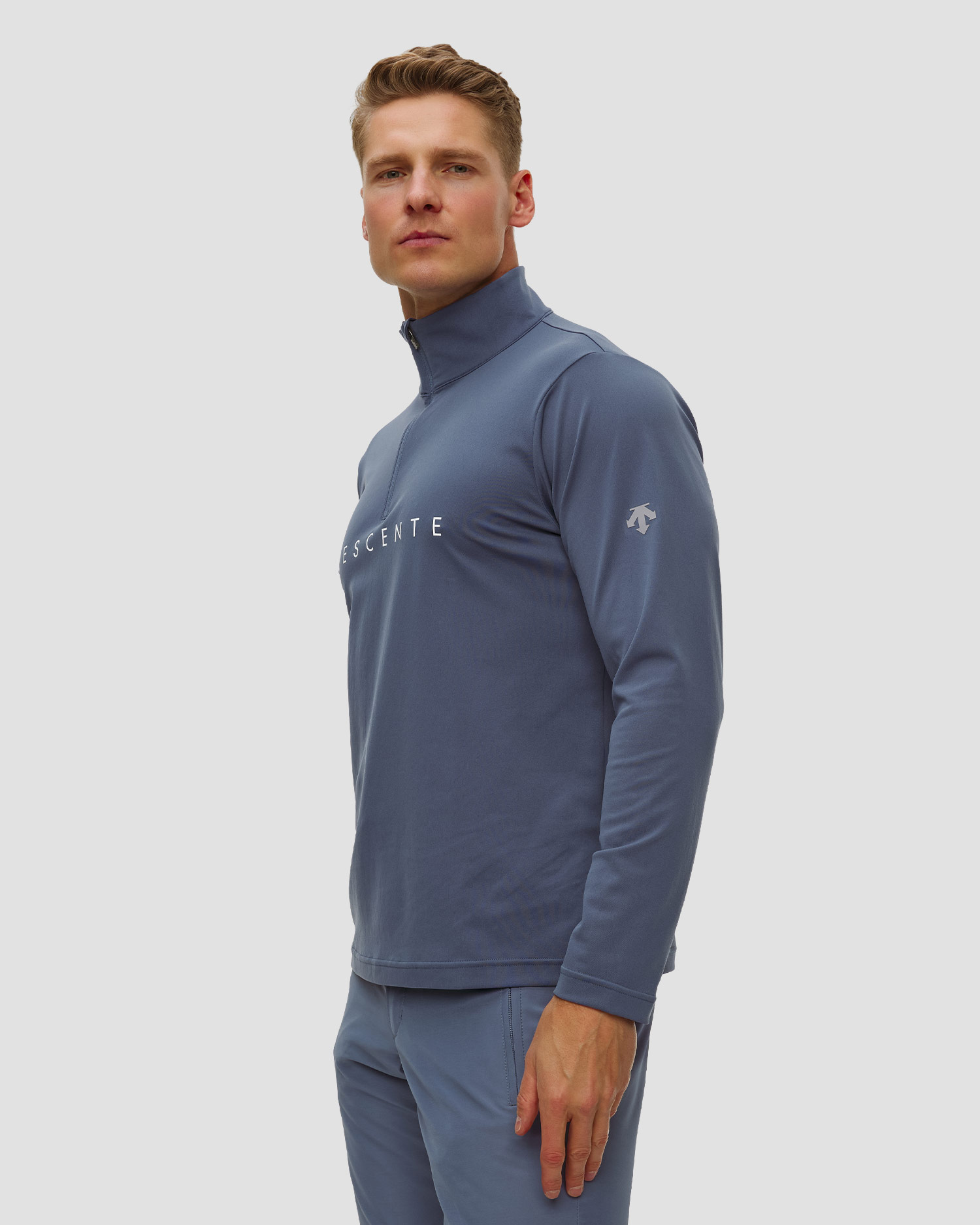 Golf narciarski męski Descente Chest Logo T-Neck