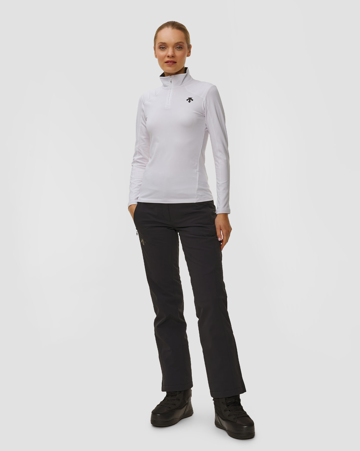 Women's ski turtleneck Descente Womens T-Neck white