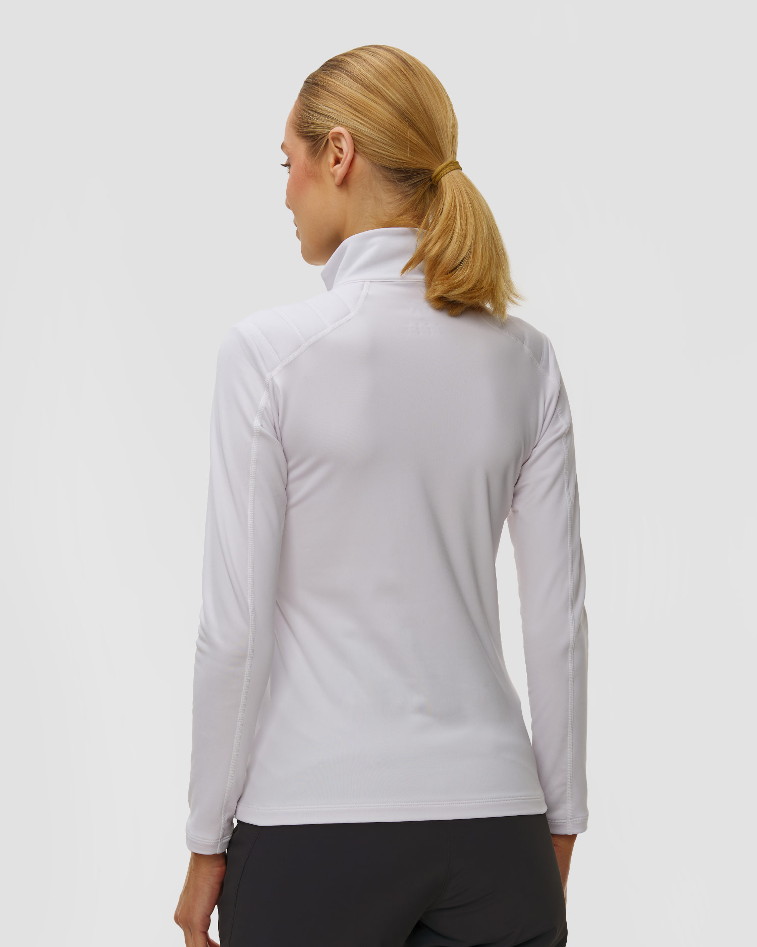 Descente Womens T-Neck Ski-Rollkragenpullover für Damen in Weiß