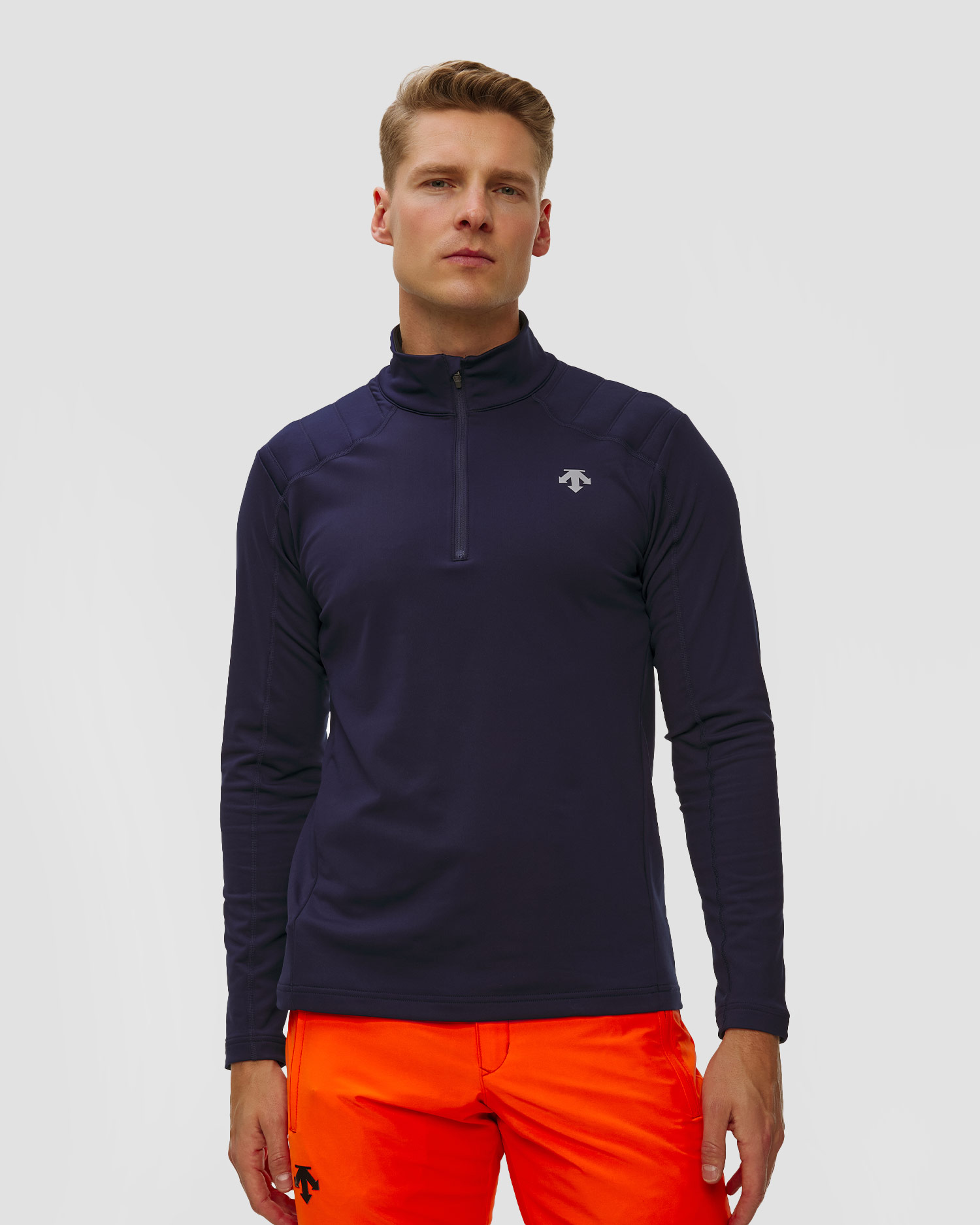Golf narciarski męski Descente Mens T-Neck granatowy