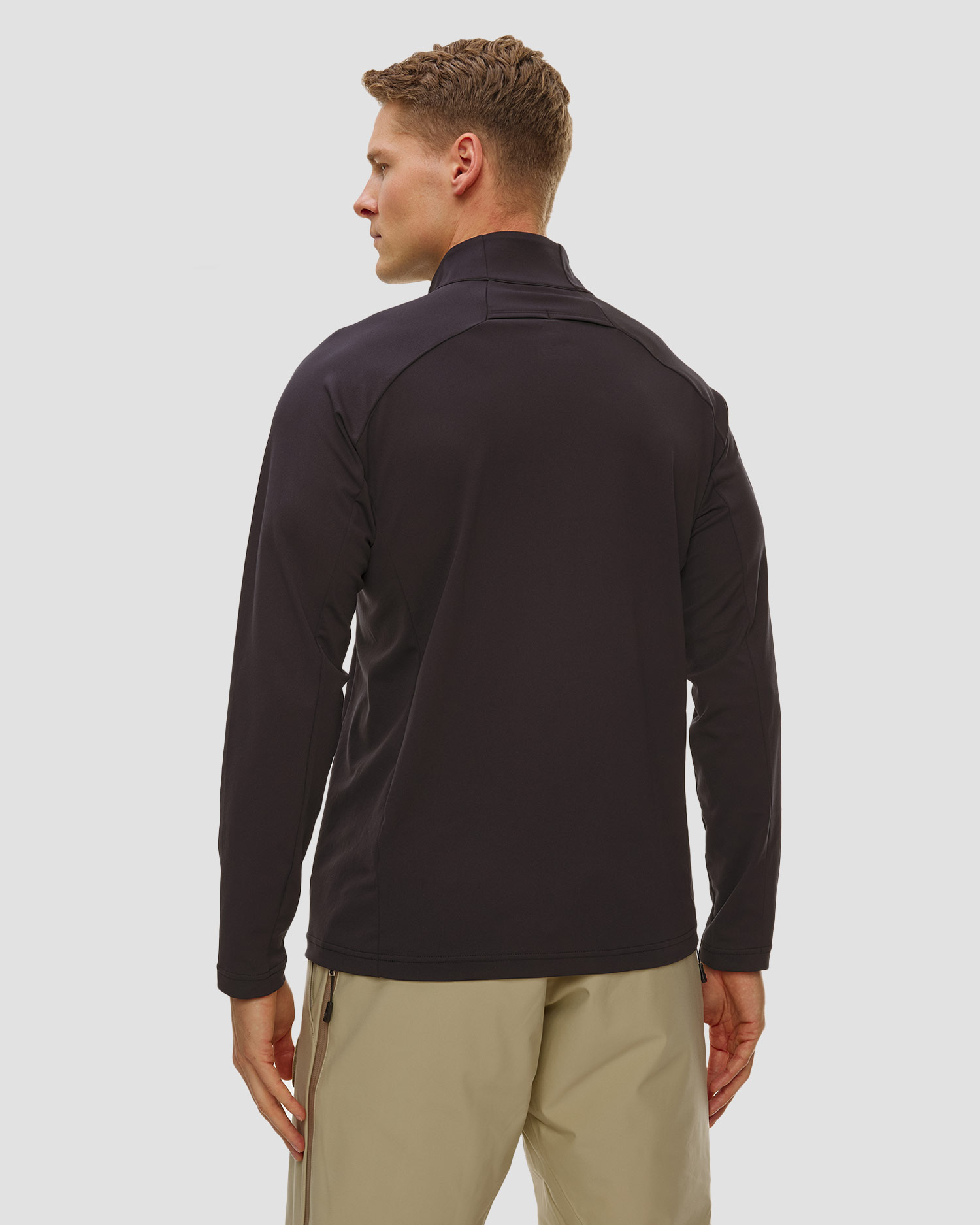Golf narciarski męski Descente Classic T-Neck czarny