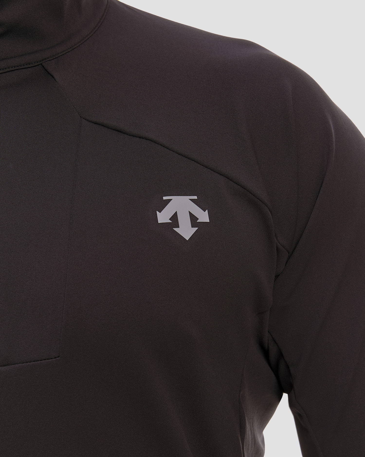 Golf narciarski męski Descente Classic T-Neck czarny