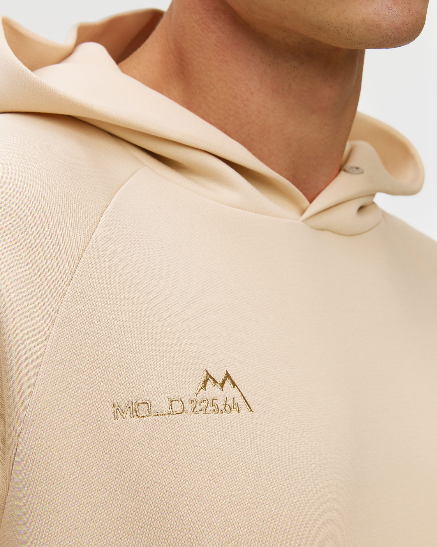 Pánska mikina s kapucňou Descente Marco Sweat Hoodie béžová