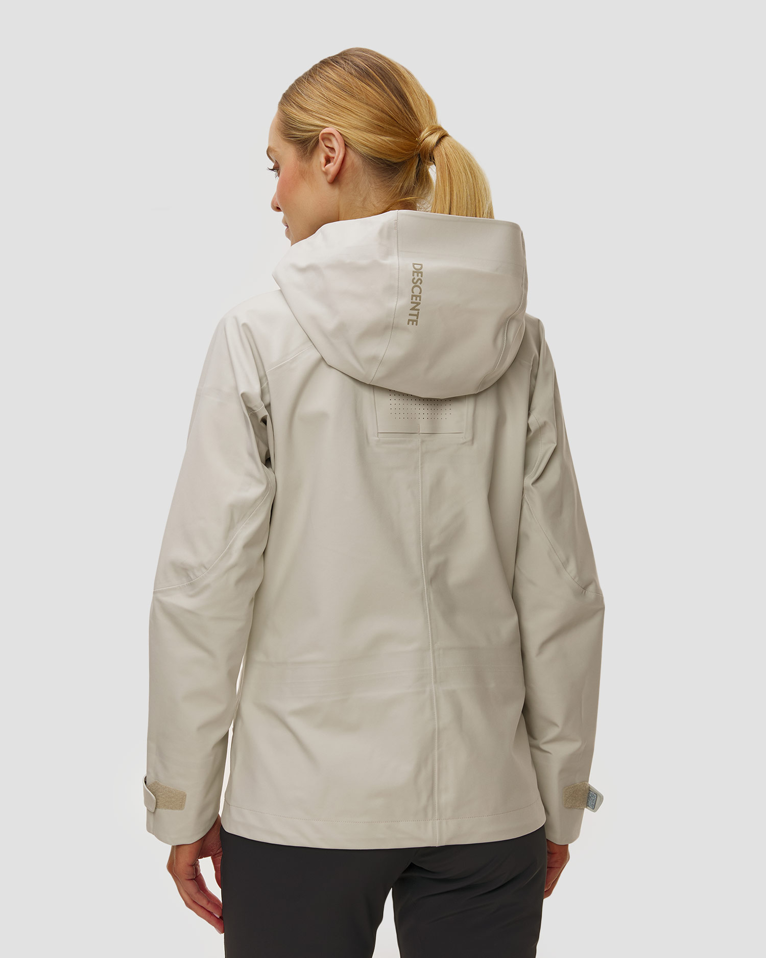 Kurtka narciarska hardsheel damska Descente S.I.O Shell 3L Jacket beżowa