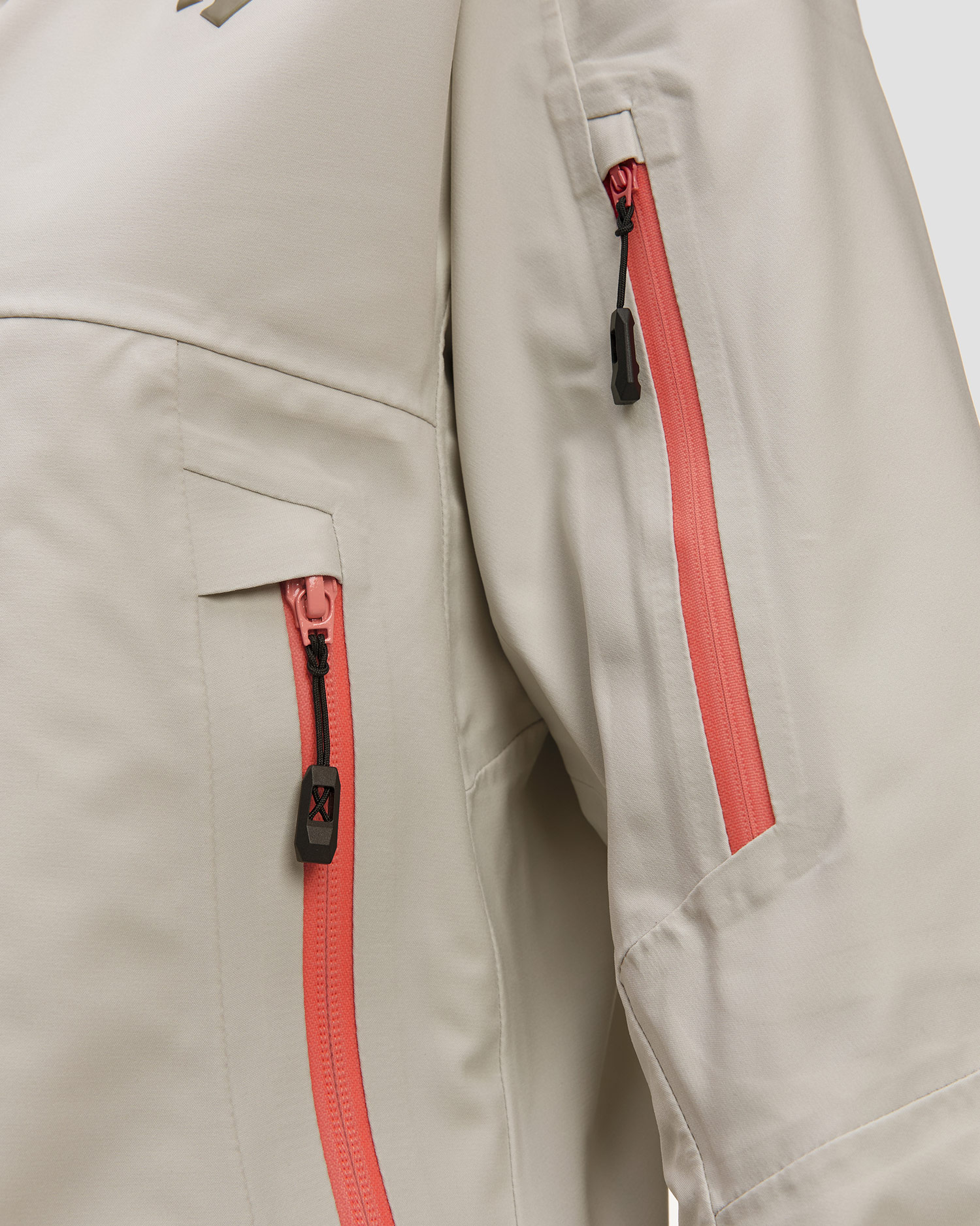 Kurtka narciarska hardsheel damska Descente S.I.O Shell 3L Jacket beżowa