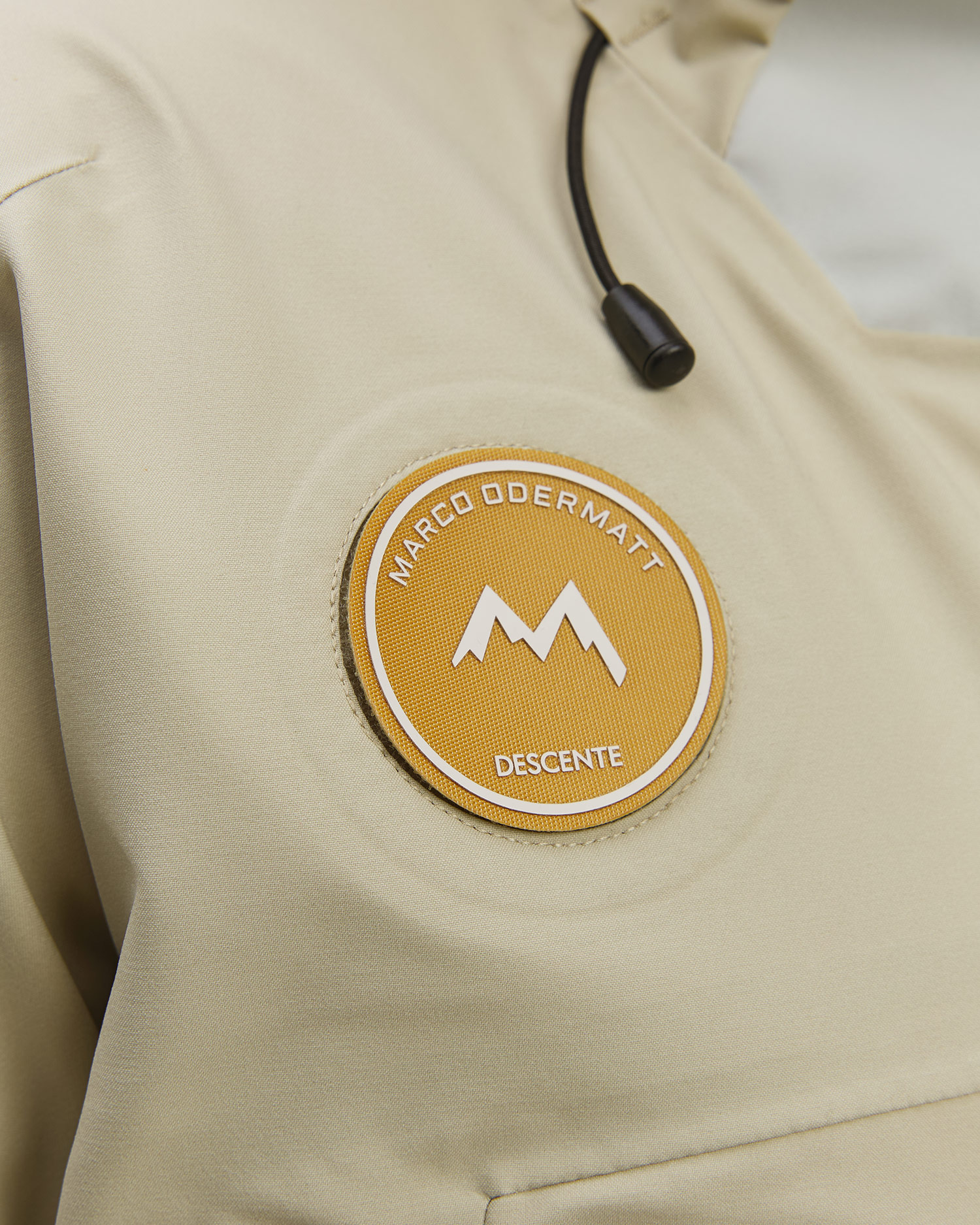 Giacca da sci hardshell da uomo Descente S.I.O Shell 3L Jacket beige