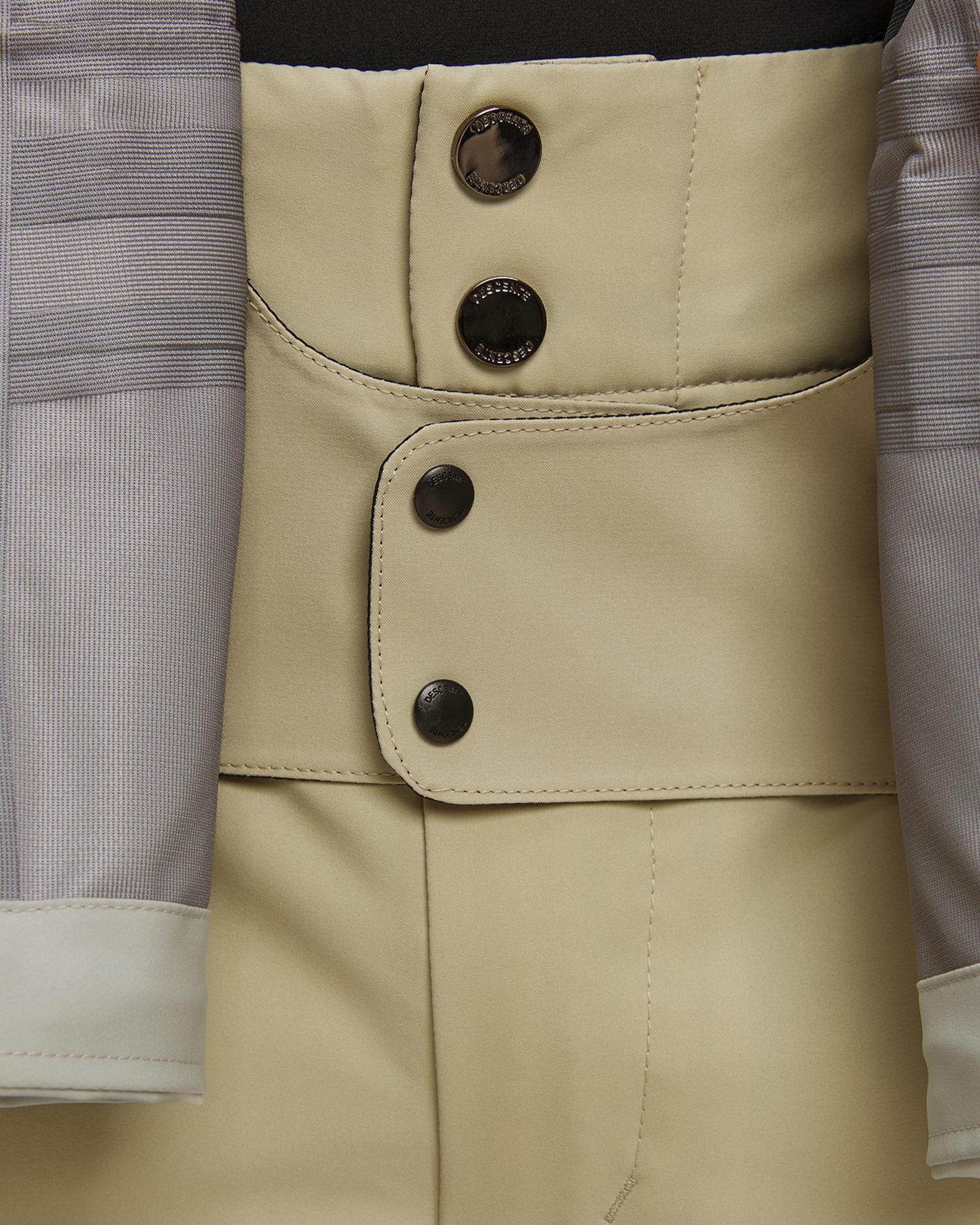 Giacca da sci hardshell da uomo Descente S.I.O Shell 3L Jacket beige