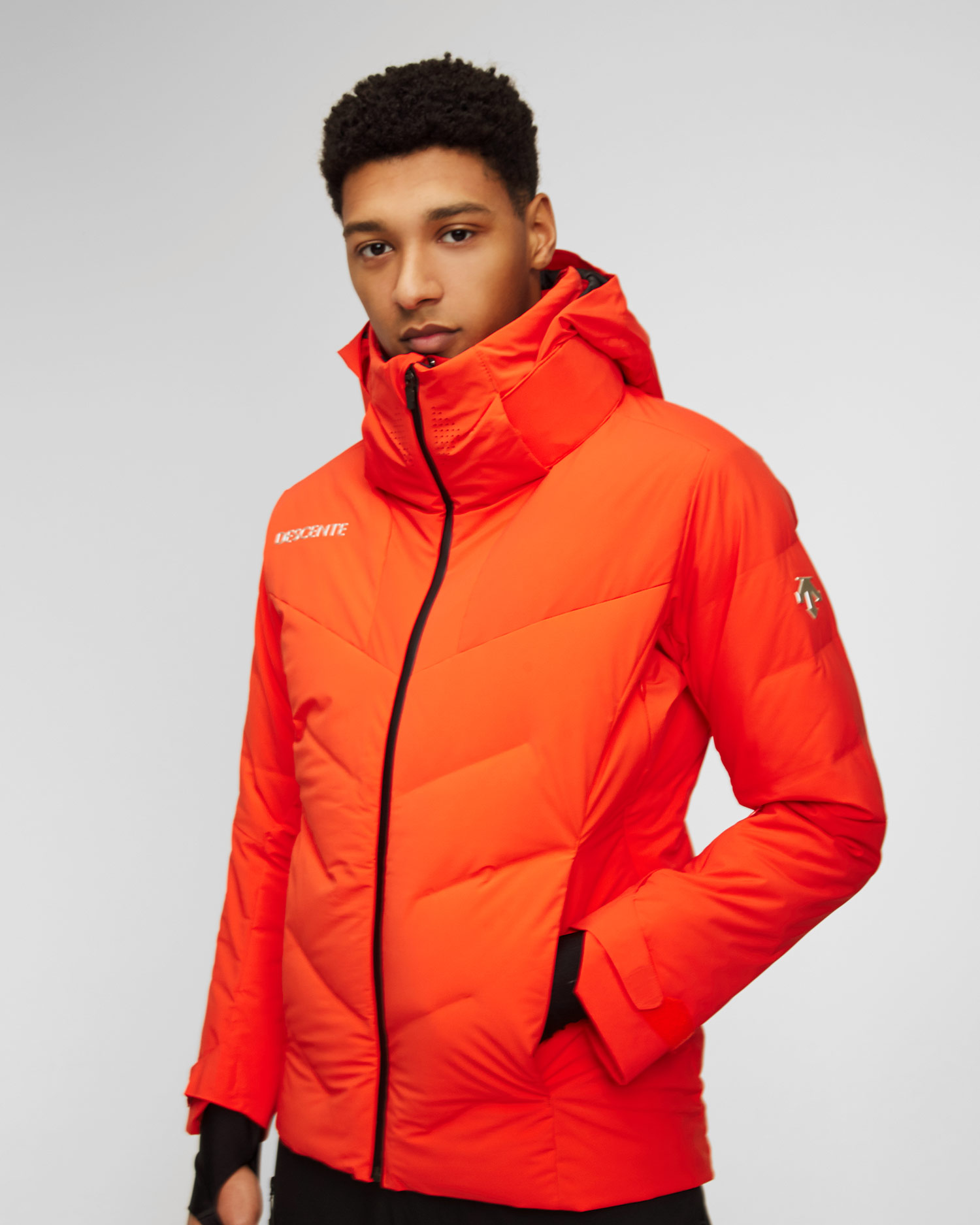 Descente orange ski jacket discount