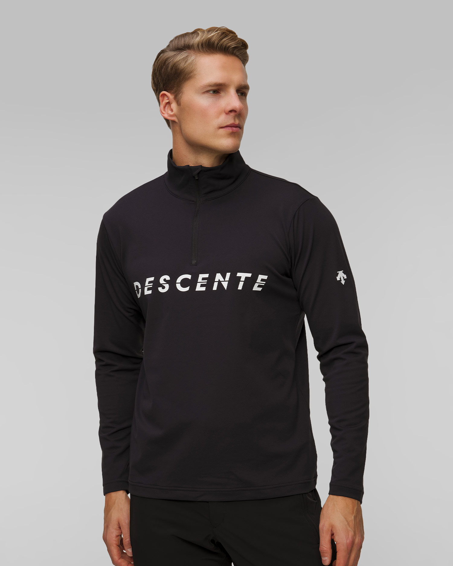 Col roulé de ski pour hommes Descente Chest Logo