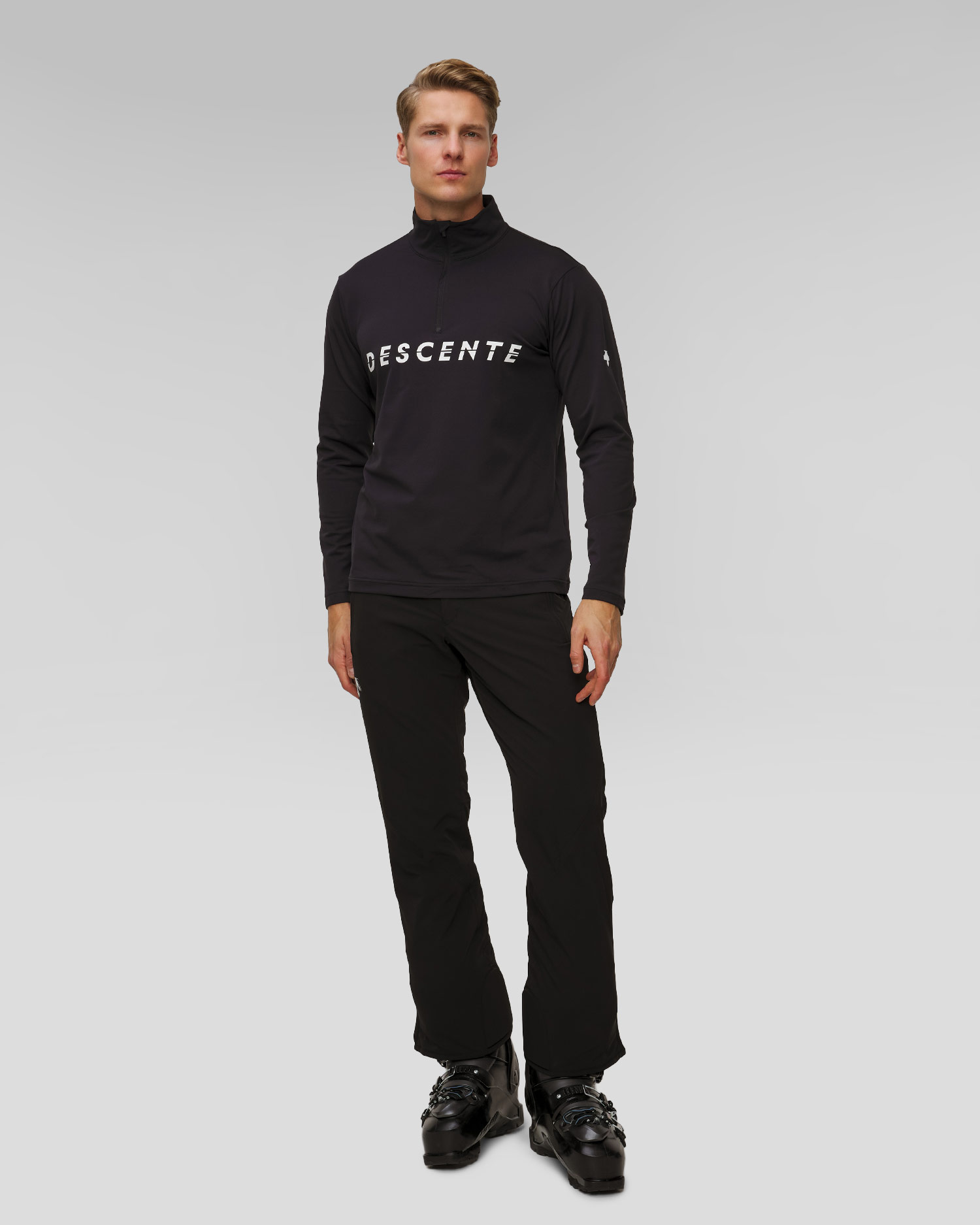 Col roulé de ski pour hommes Descente Chest Logo