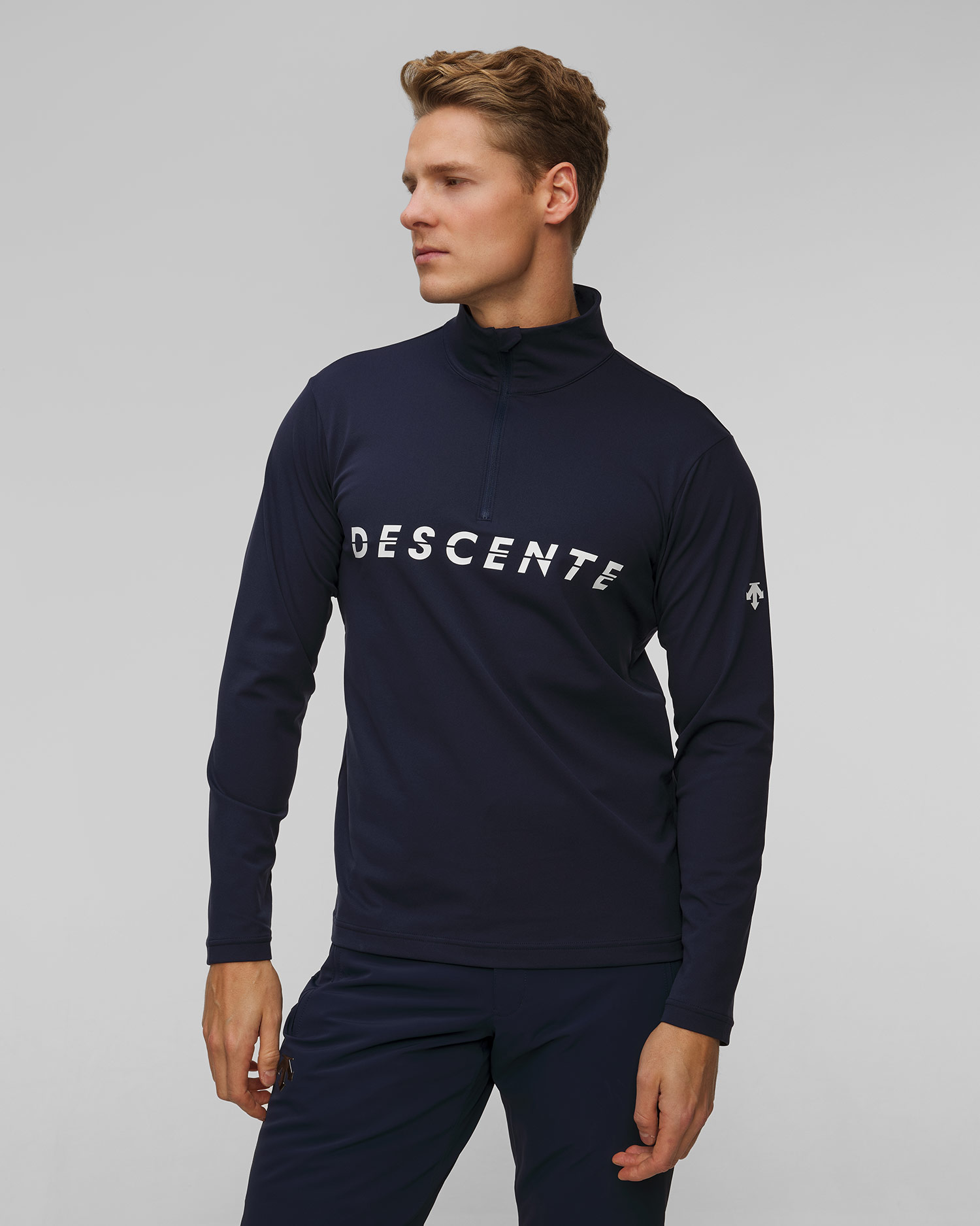 Col roulé de ski pour hommes Descente Chest Logo