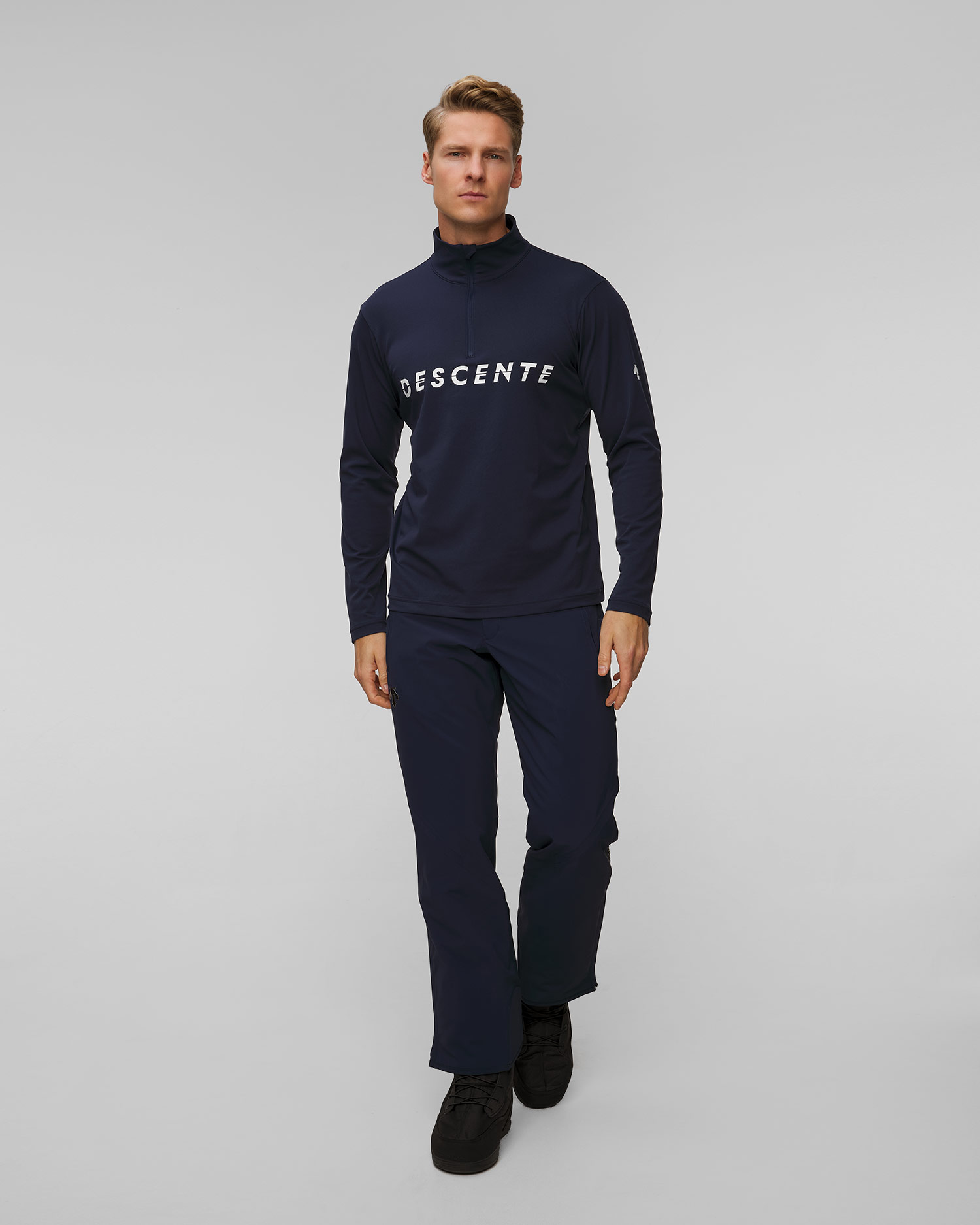 Col roulé de ski pour hommes Descente Chest Logo