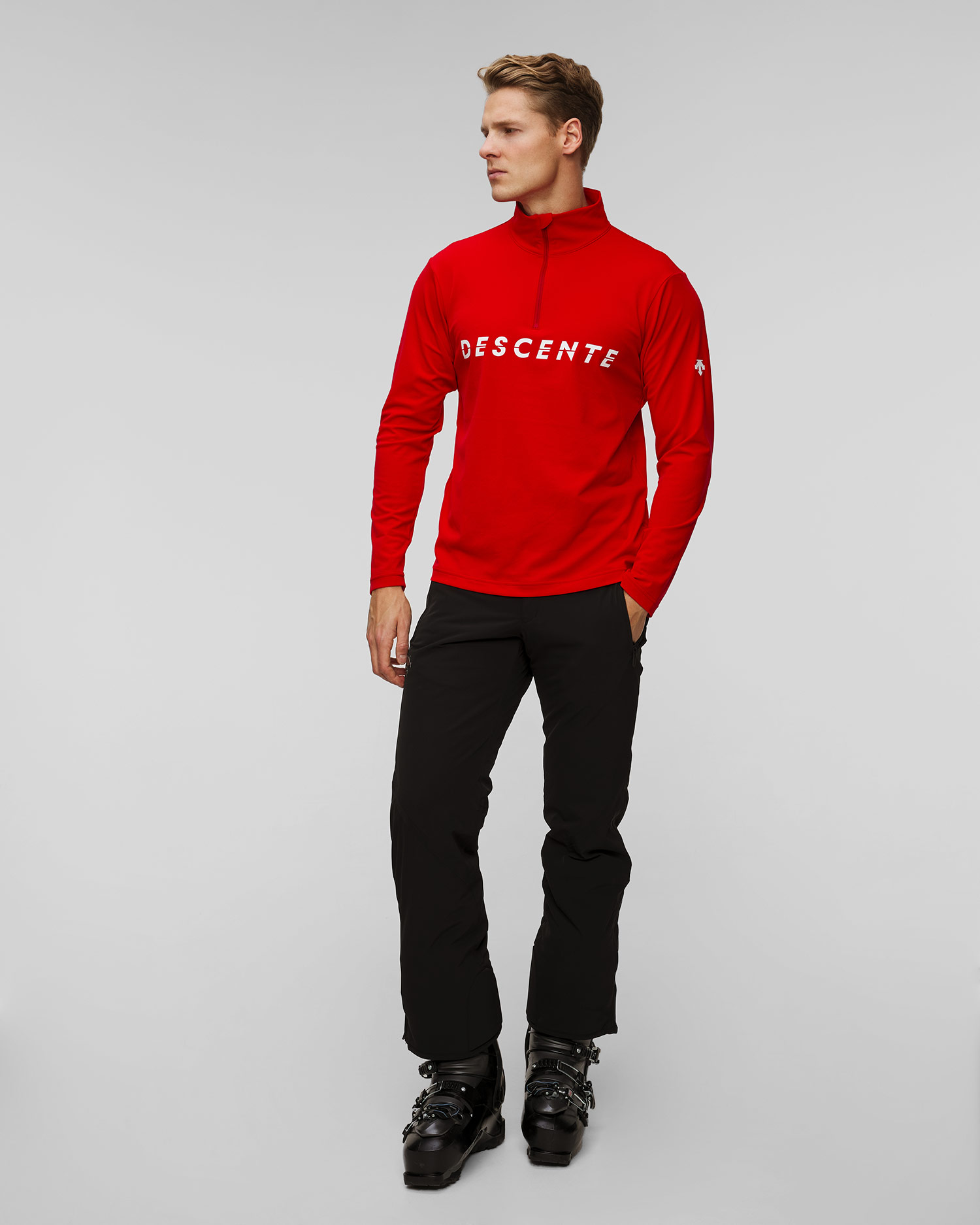 Col roulé de ski pour hommes Descente Chest Logo