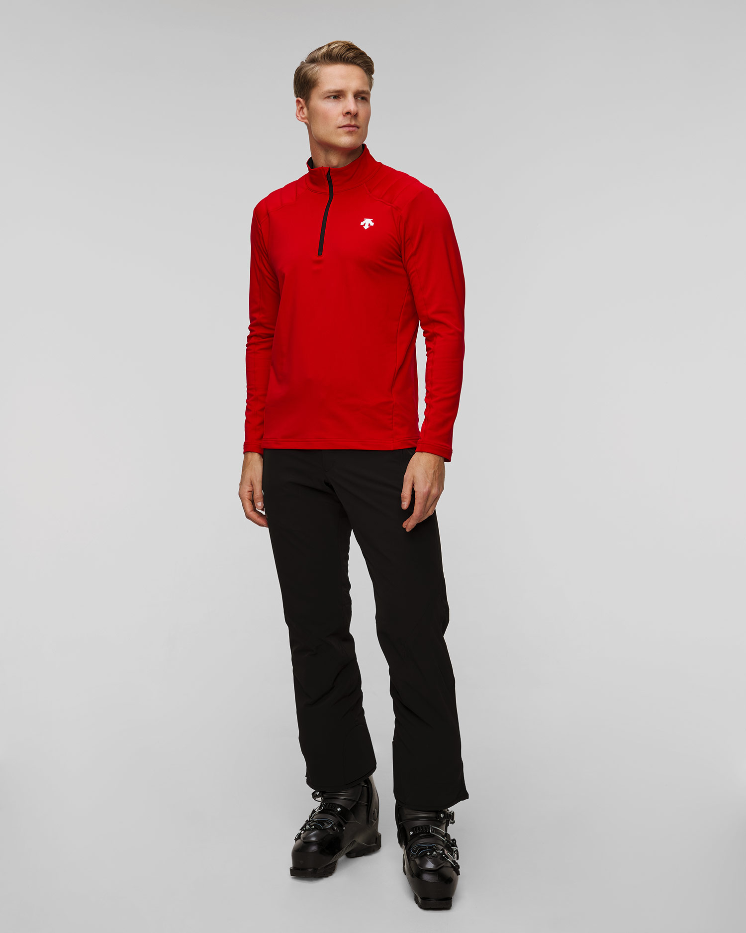 Descente Shoulder Trim Herren-Rollkragenpullover mit halbem Reißverschluss