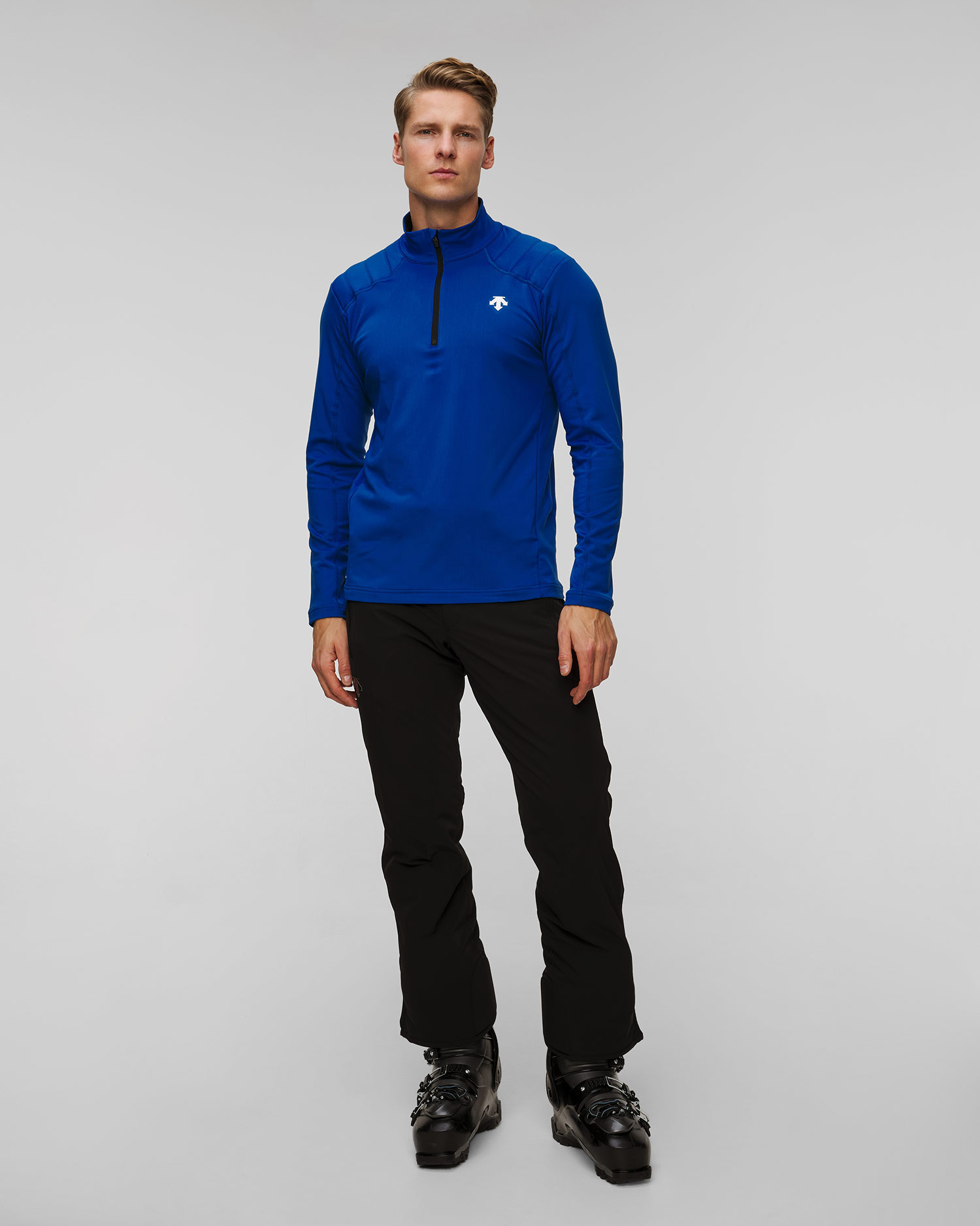 Descente Shoulder Trim Herren-Rollkragenpullover mit halbem Reißverschluss