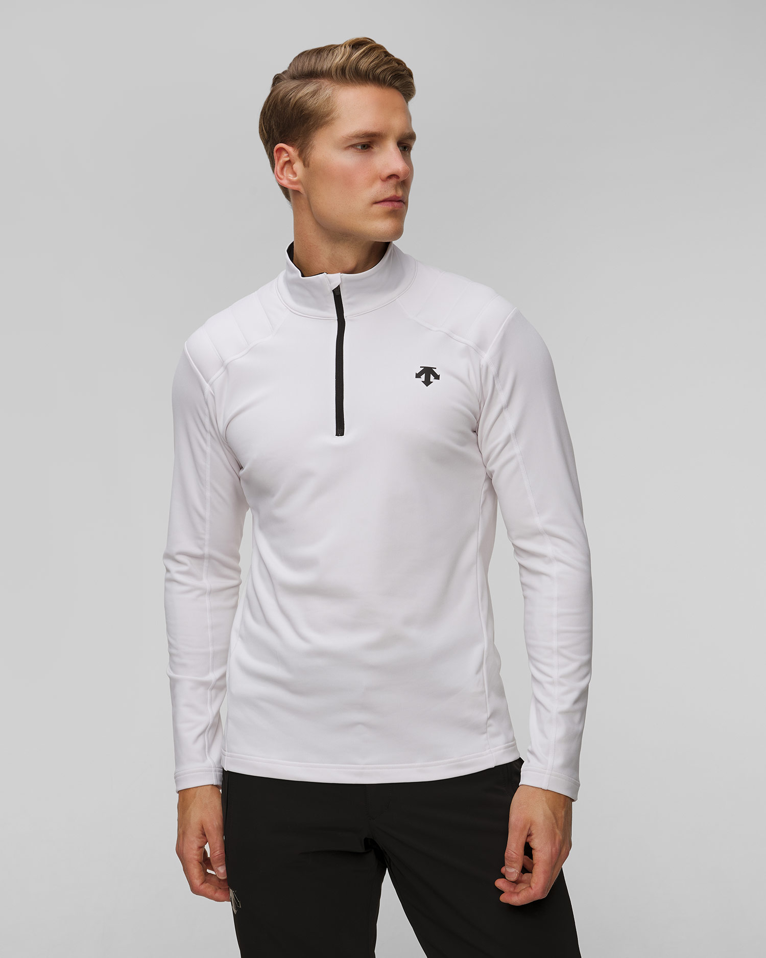 Descente Shoulder Trim Herren-Rollkragenpullover mit halbem Reißverschluss