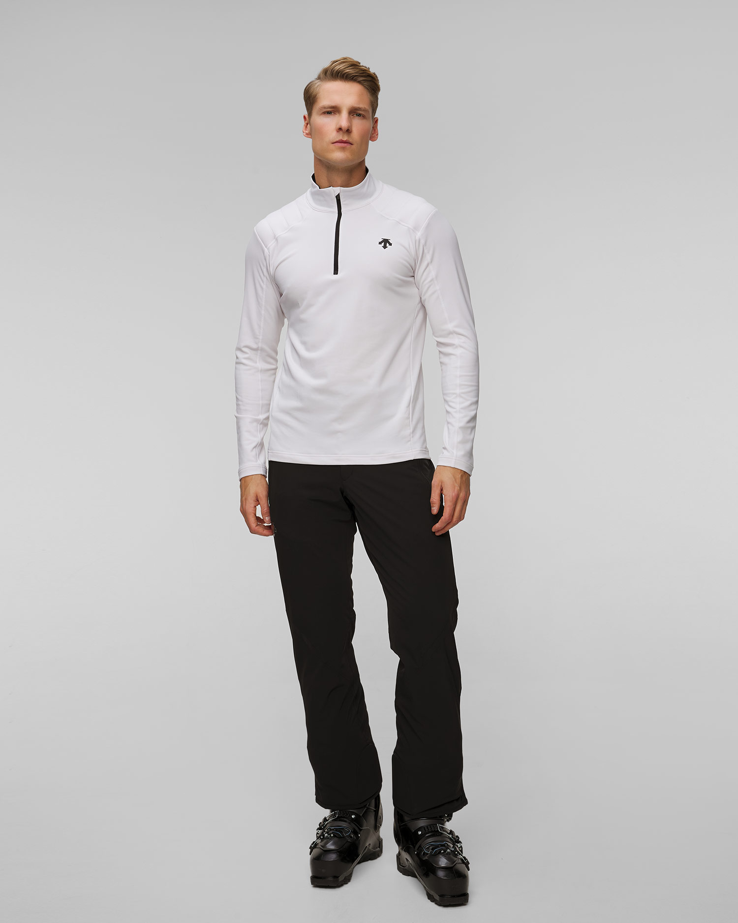 Descente Shoulder Trim Herren-Rollkragenpullover mit halbem Reißverschluss