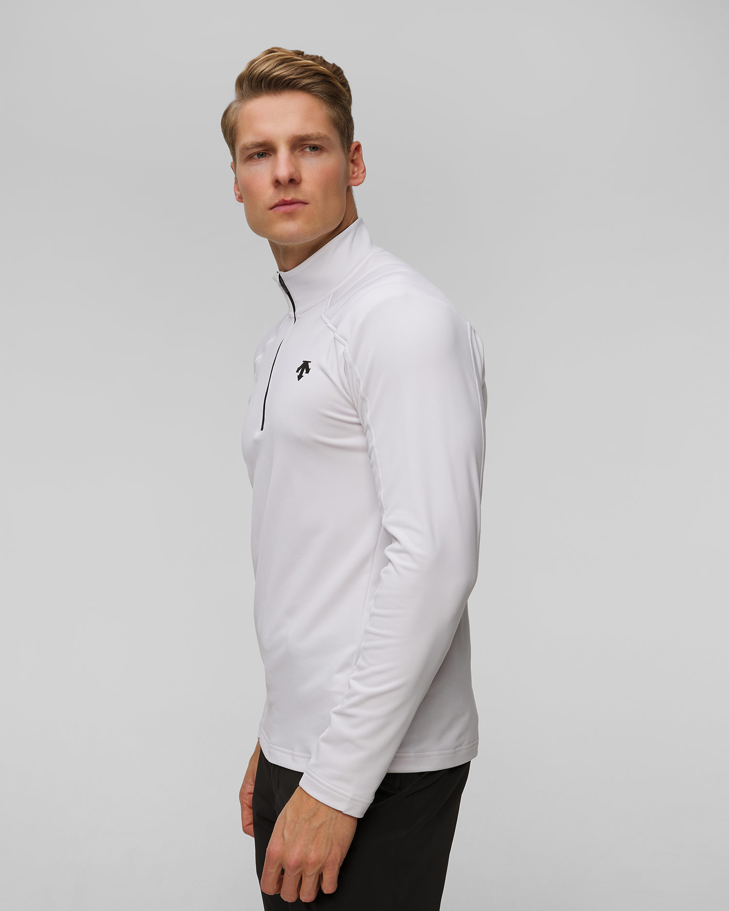 Descente Shoulder Trim Herren-Rollkragenpullover mit halbem Reißverschluss