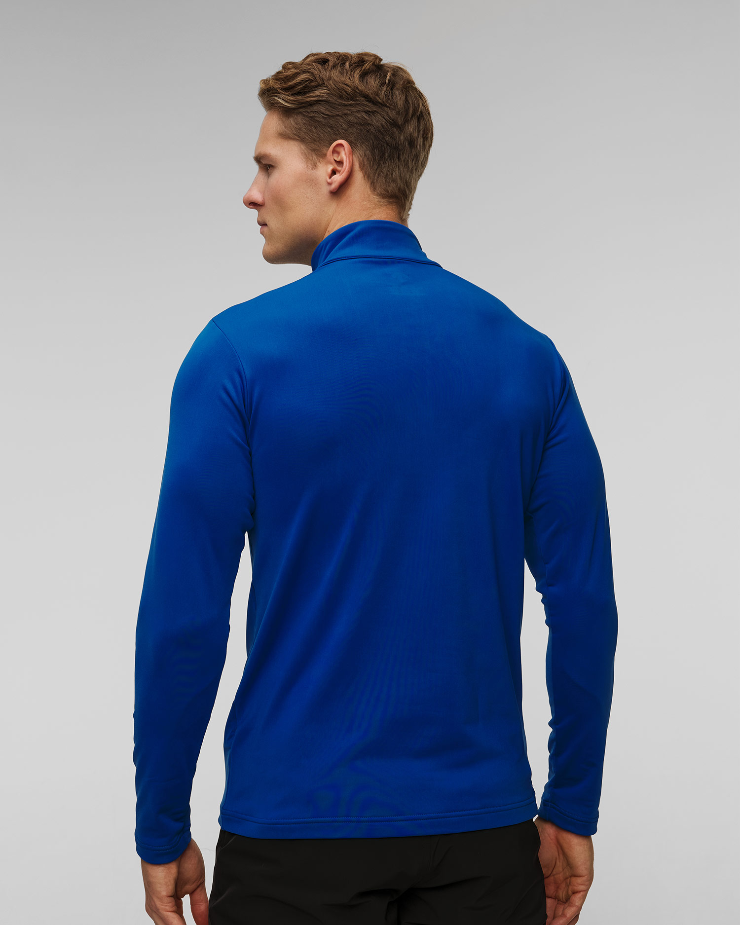 Pulover cu guler înalt cu fermoar pentru bărbați Descente Sleeve Logo