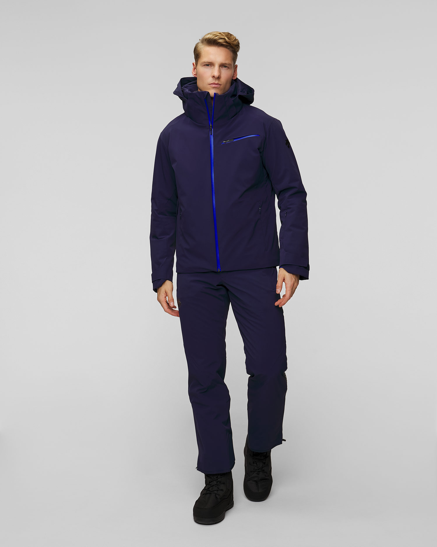 Men's ski jacket Descente Josh, Color/Pattern: Granatowy