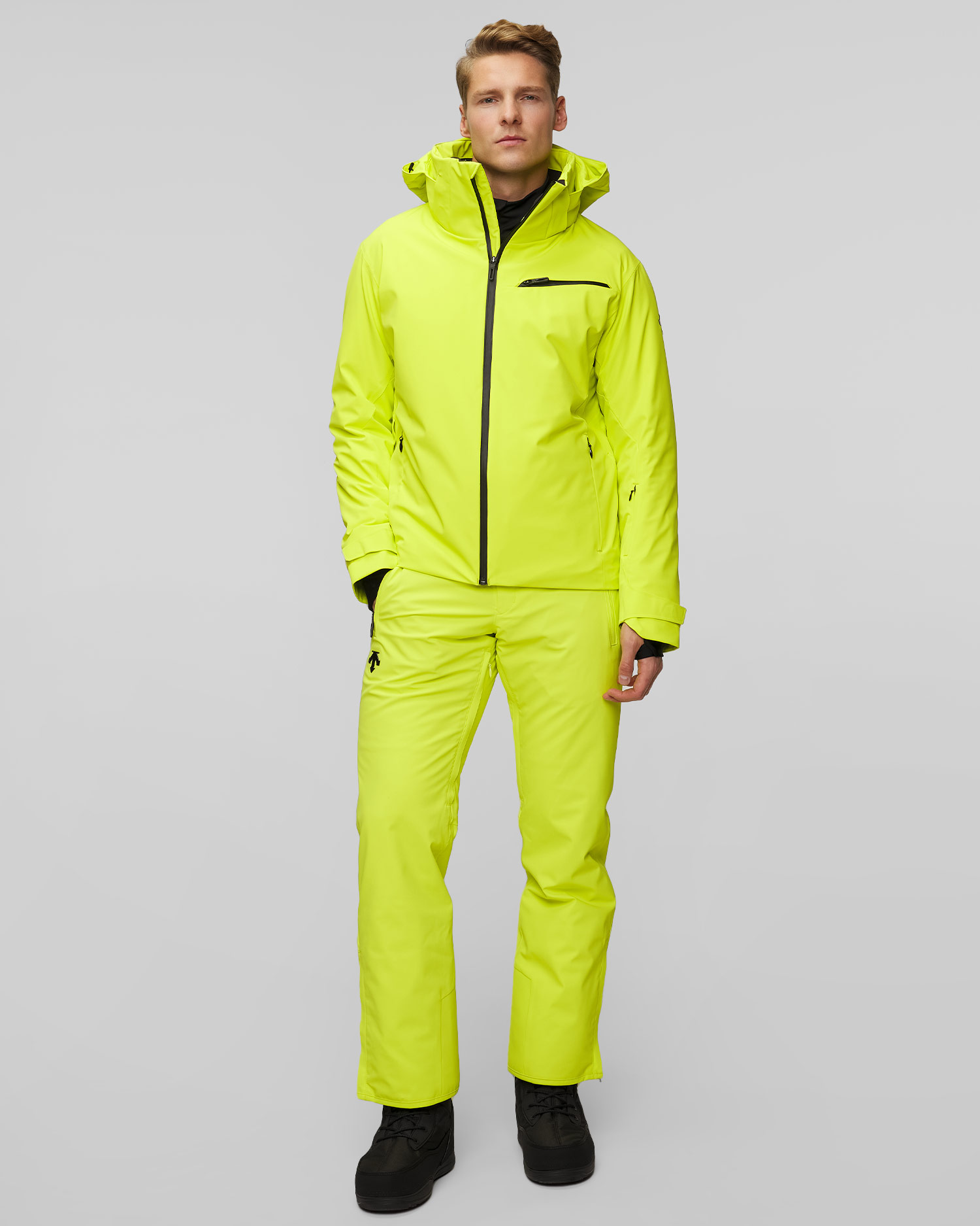 Men's ski jacket Descente Josh, Color/Pattern: Żółty