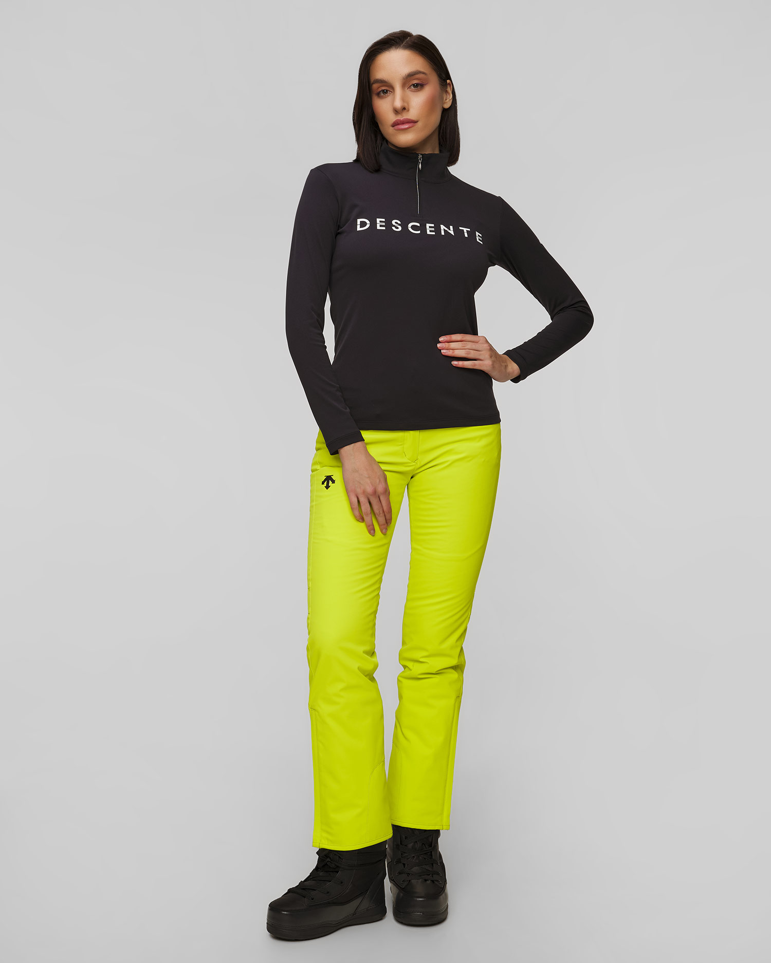 Col roulé de ski pour femmes Descente Chest Logo