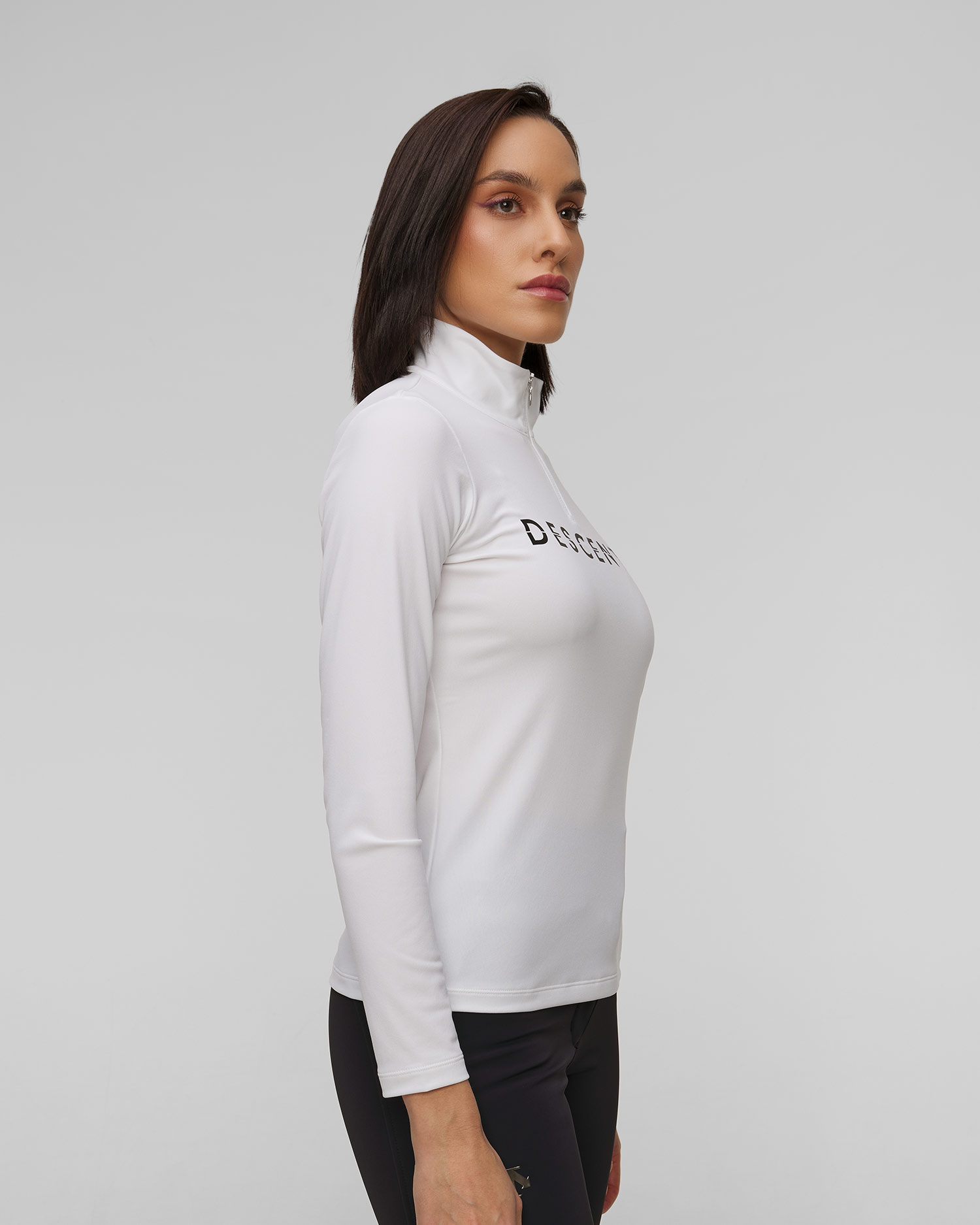 Descente Chest Logo Ski-Rollkragenpullover für Damen