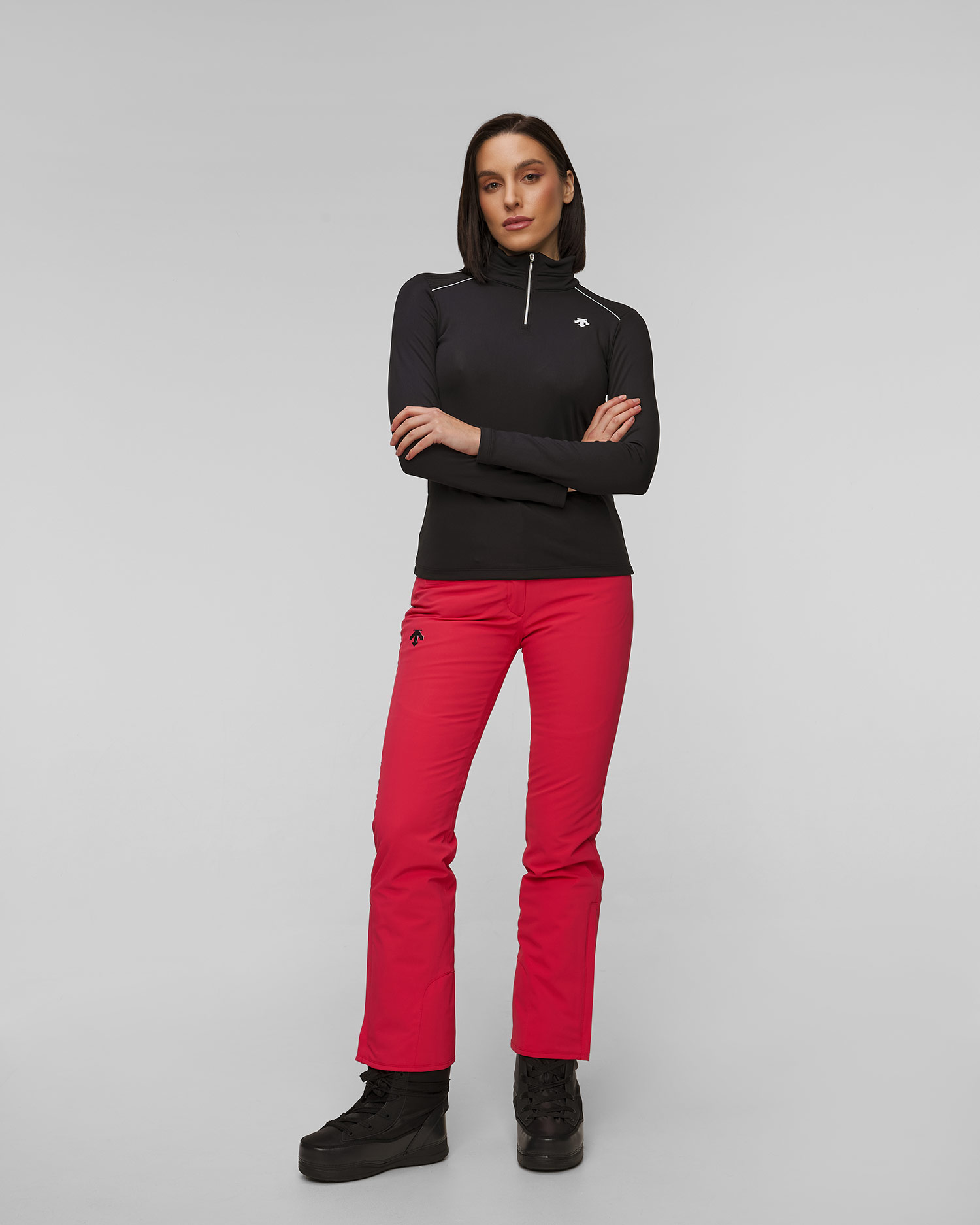 Descente Shoulder Trim amen-Rollkragenpullover mit Reißverschluss